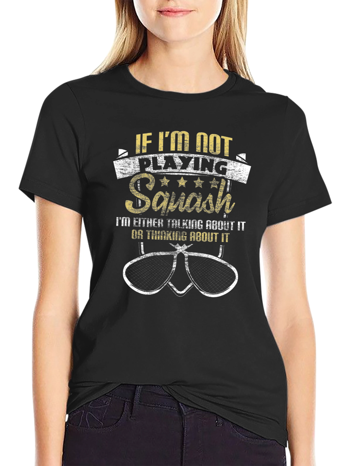 Squash Player T-Shirt: If Im Not Playing Squash