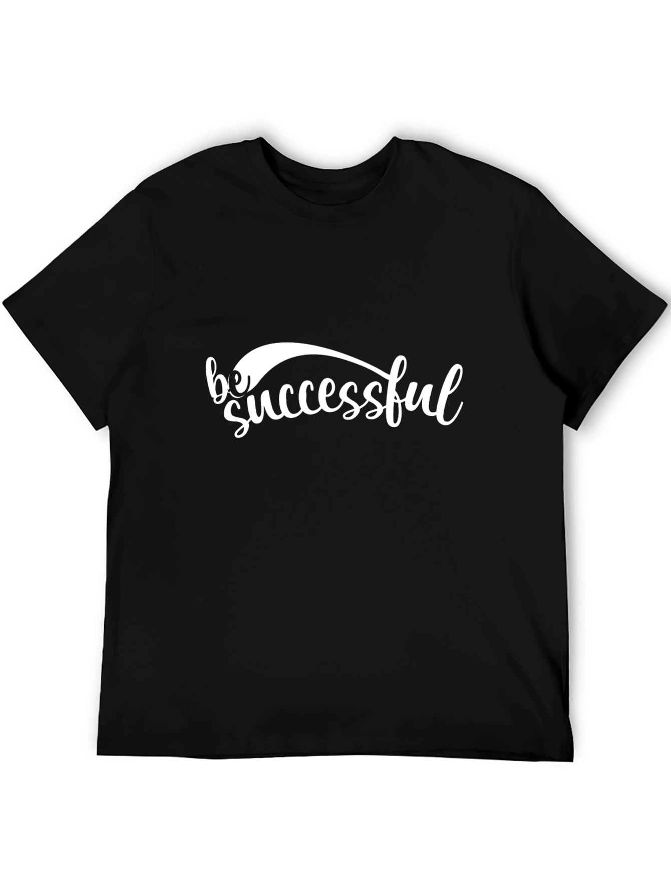 Be Successful Graphic Tee - Black Cotton T-Shirt