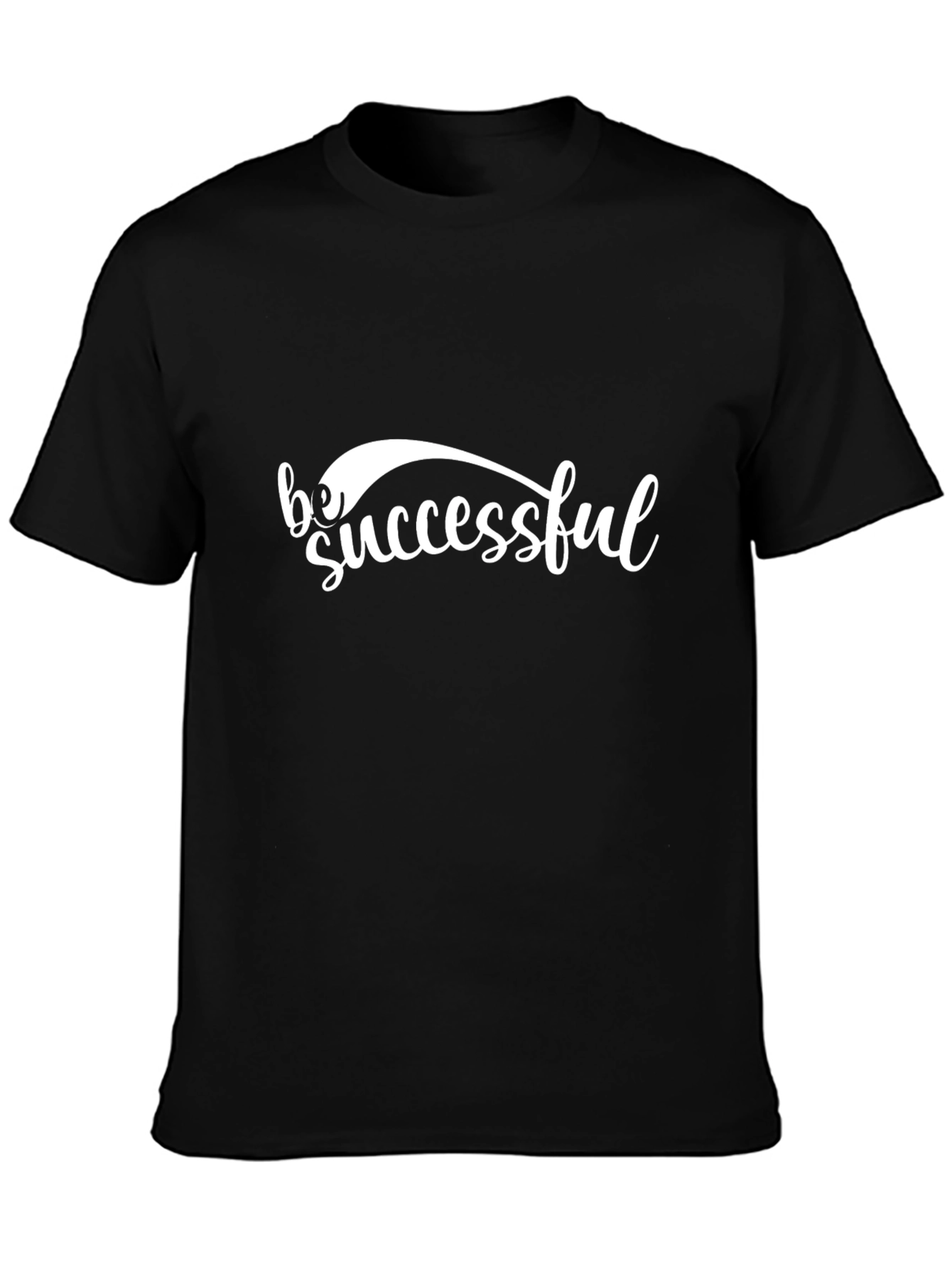 Be Successful Graphic Tee - Black Cotton T-Shirt