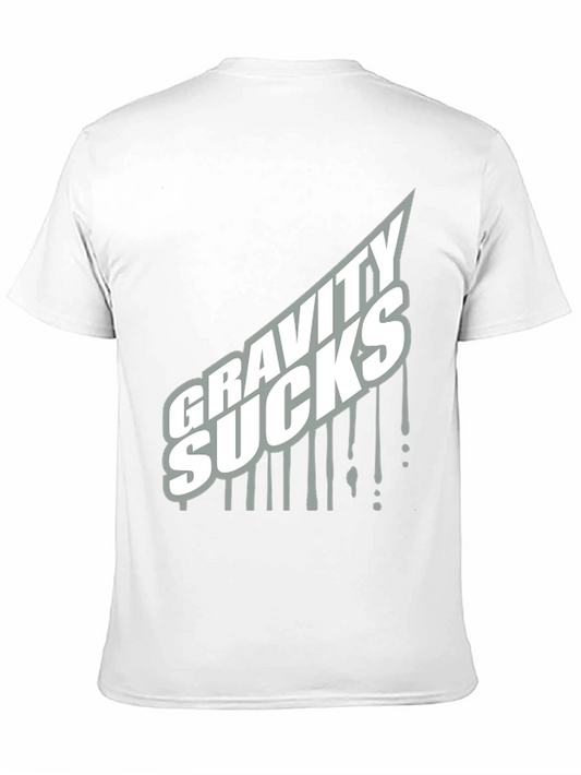 Gravity Sucks Graphic Tee - Black Cotton T-Shirt