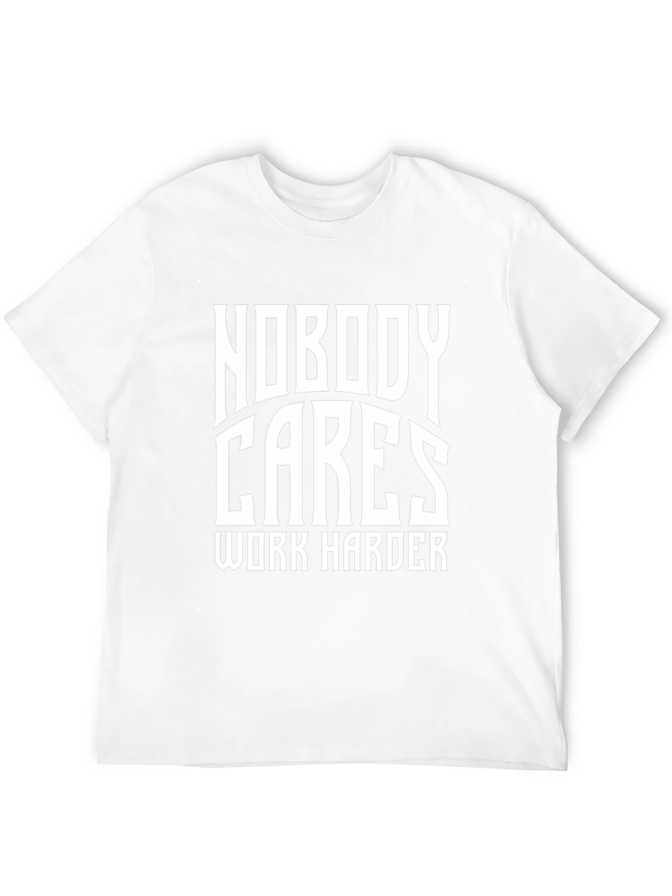 Nobody Cares Work Harder Black Graphic Tee