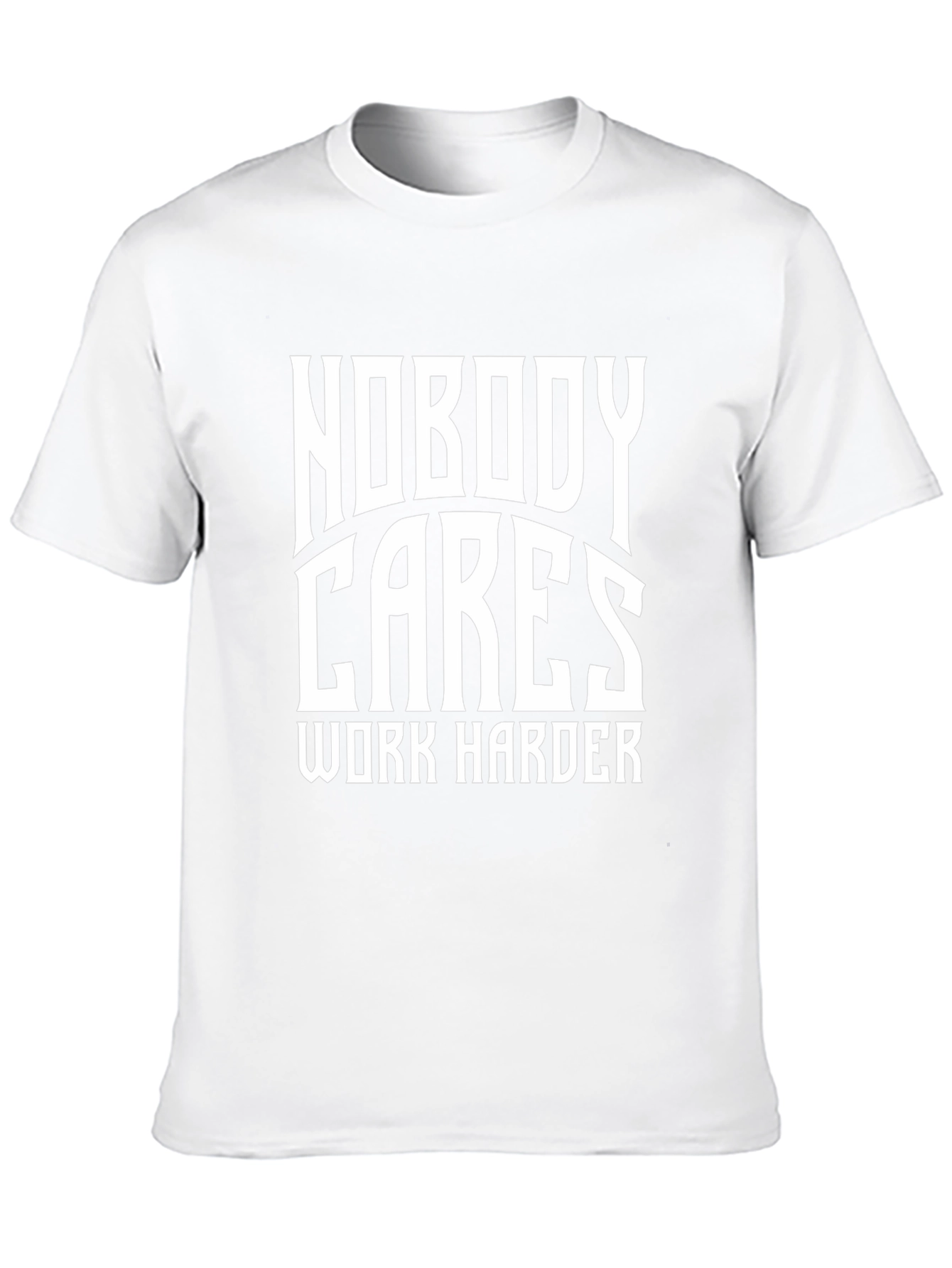 Nobody Cares Work Harder Black Graphic Tee