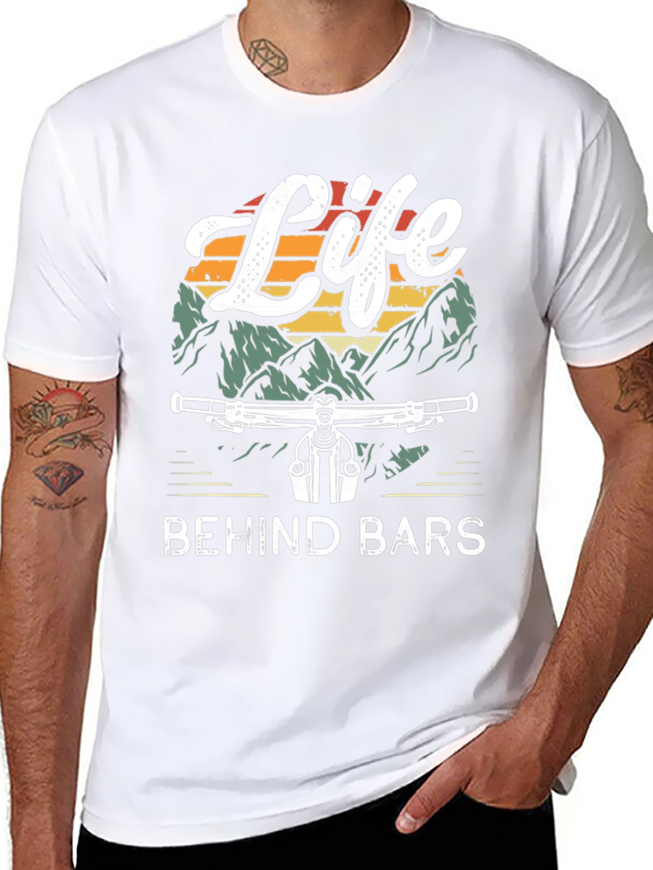 Life Behind Bars Graphic Tee - Mountain Bike T-Shirt