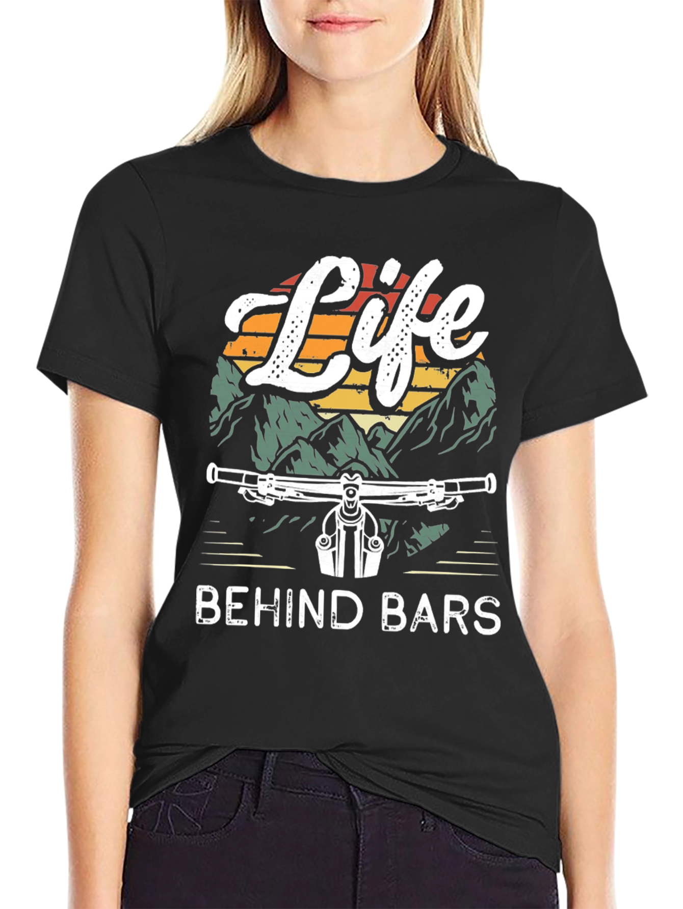 Life Behind Bars Graphic Tee - Mountain Bike T-Shirt