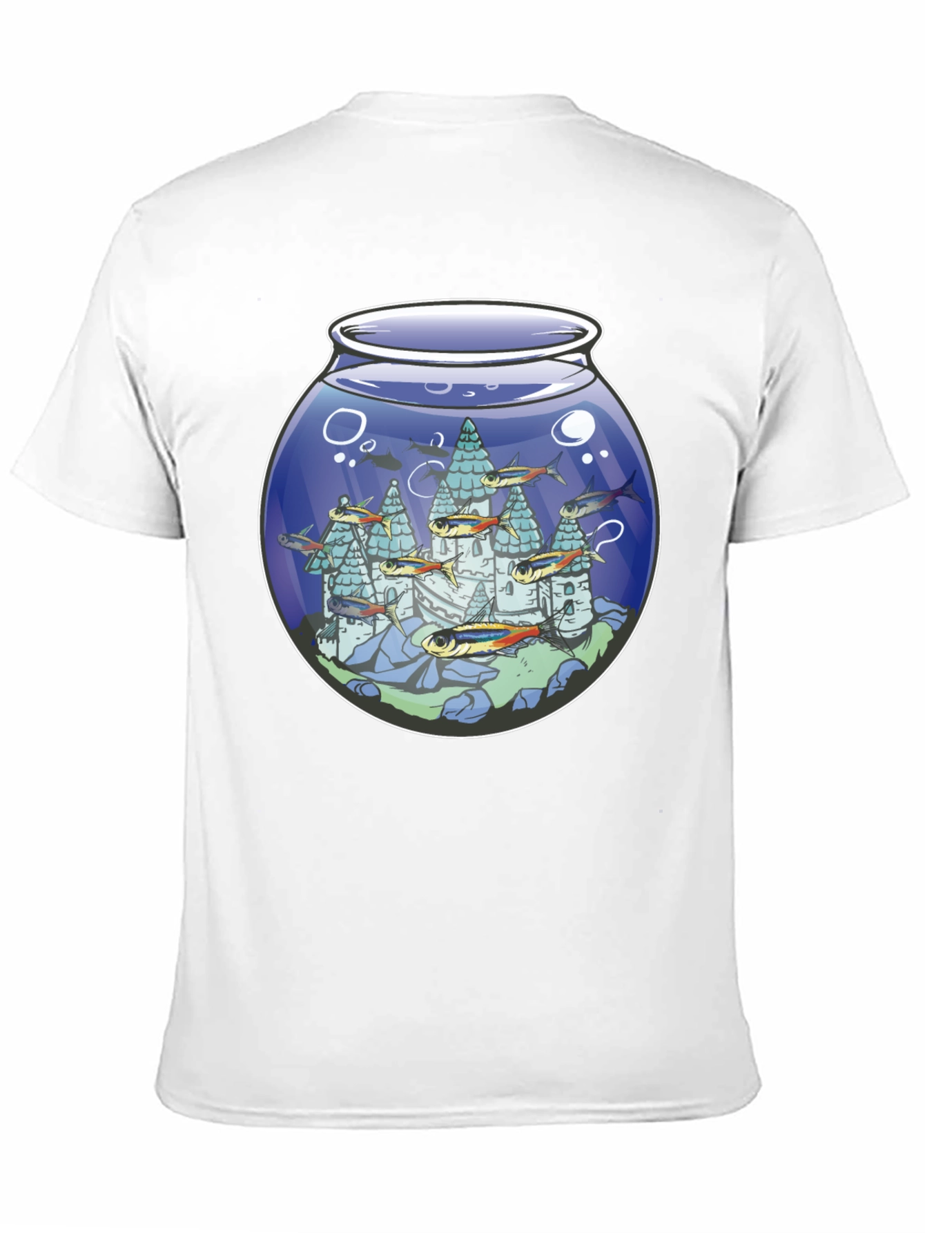 Fishbowl Castle Graphic T-Shirt