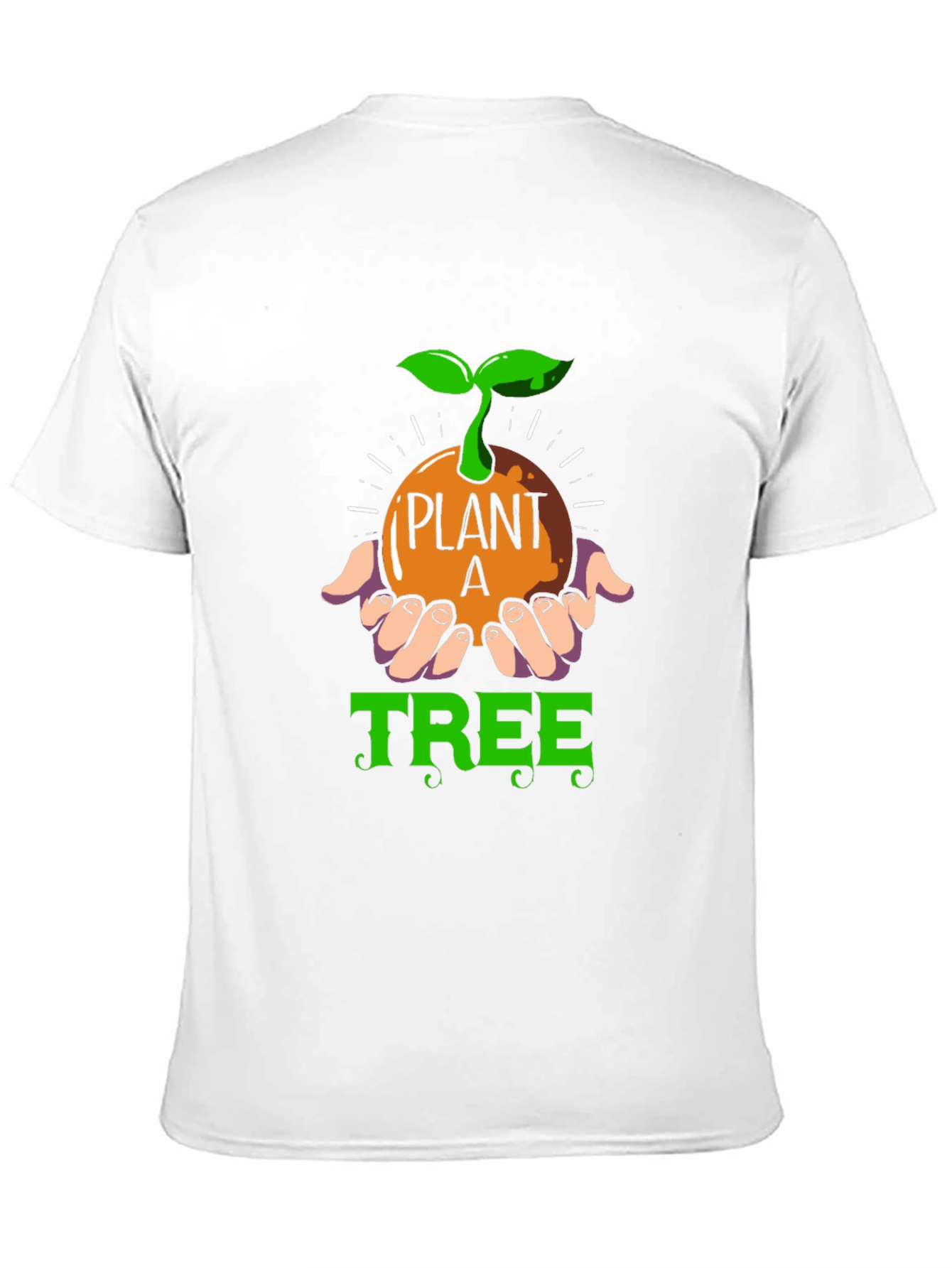 Plant a Tree Graphic Tee - Eco-Friendly Cotton Blend