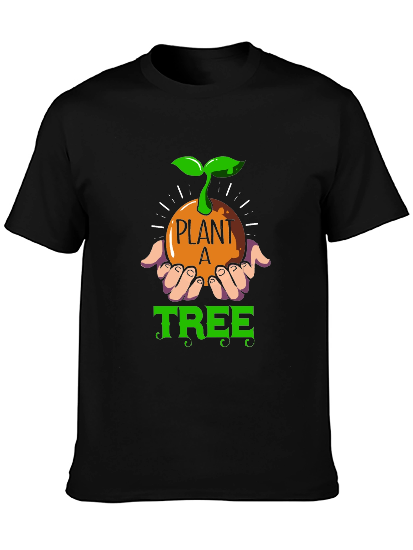 Plant a Tree Graphic Tee - Eco-Friendly Cotton Blend