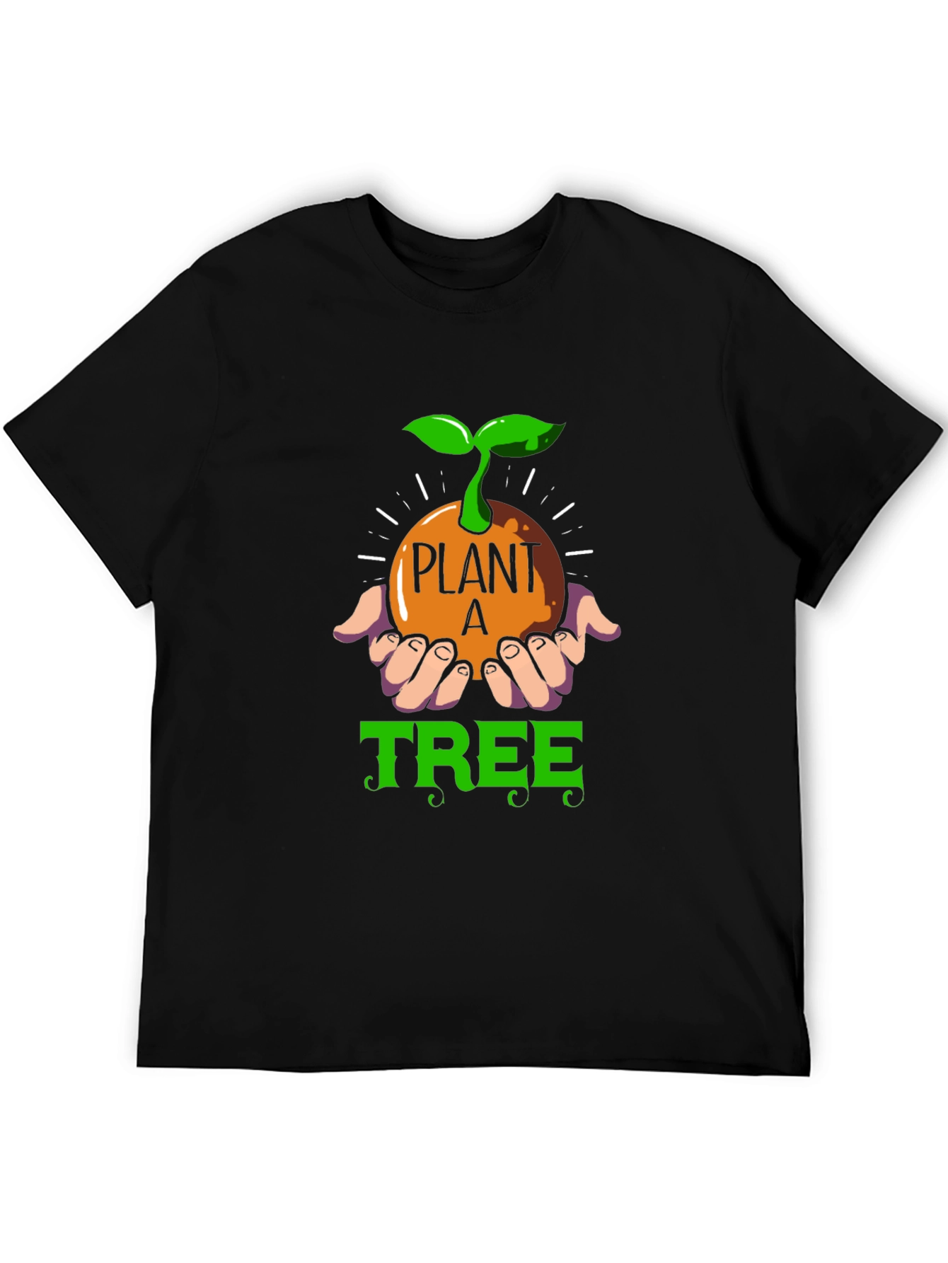 Plant a Tree Graphic Tee - Eco-Friendly Cotton Blend