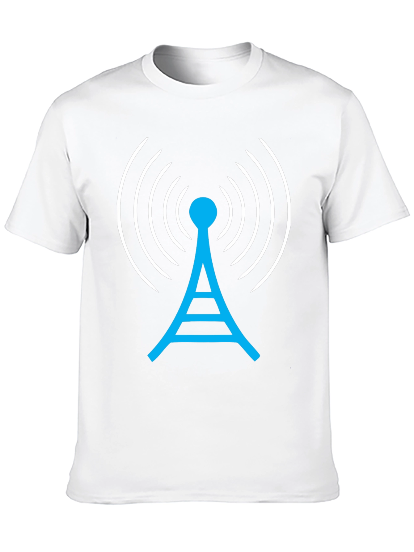 Antenna Graphic T-Shirt - Communication Signal Design