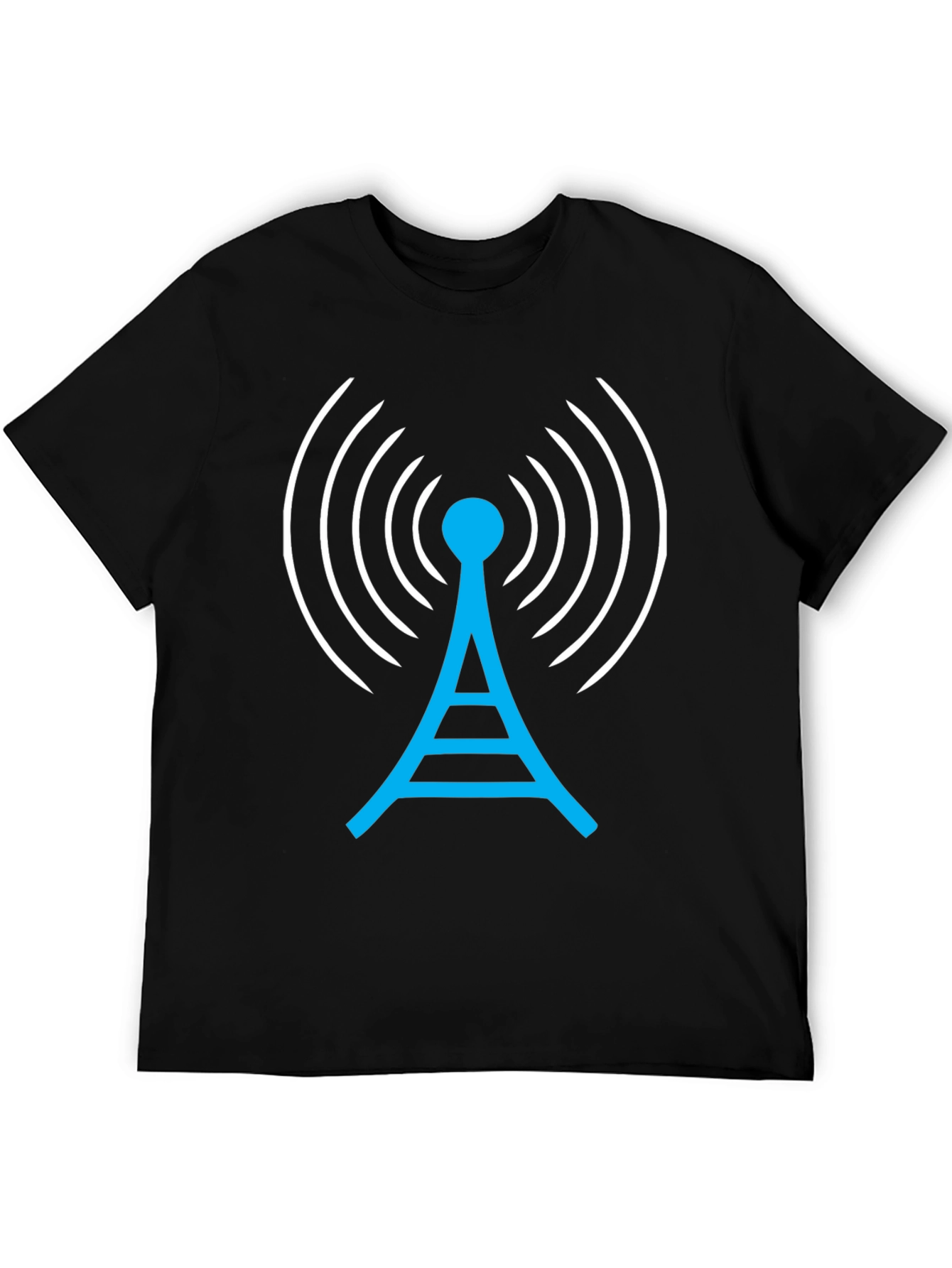 Antenna Graphic T-Shirt - Communication Signal Design