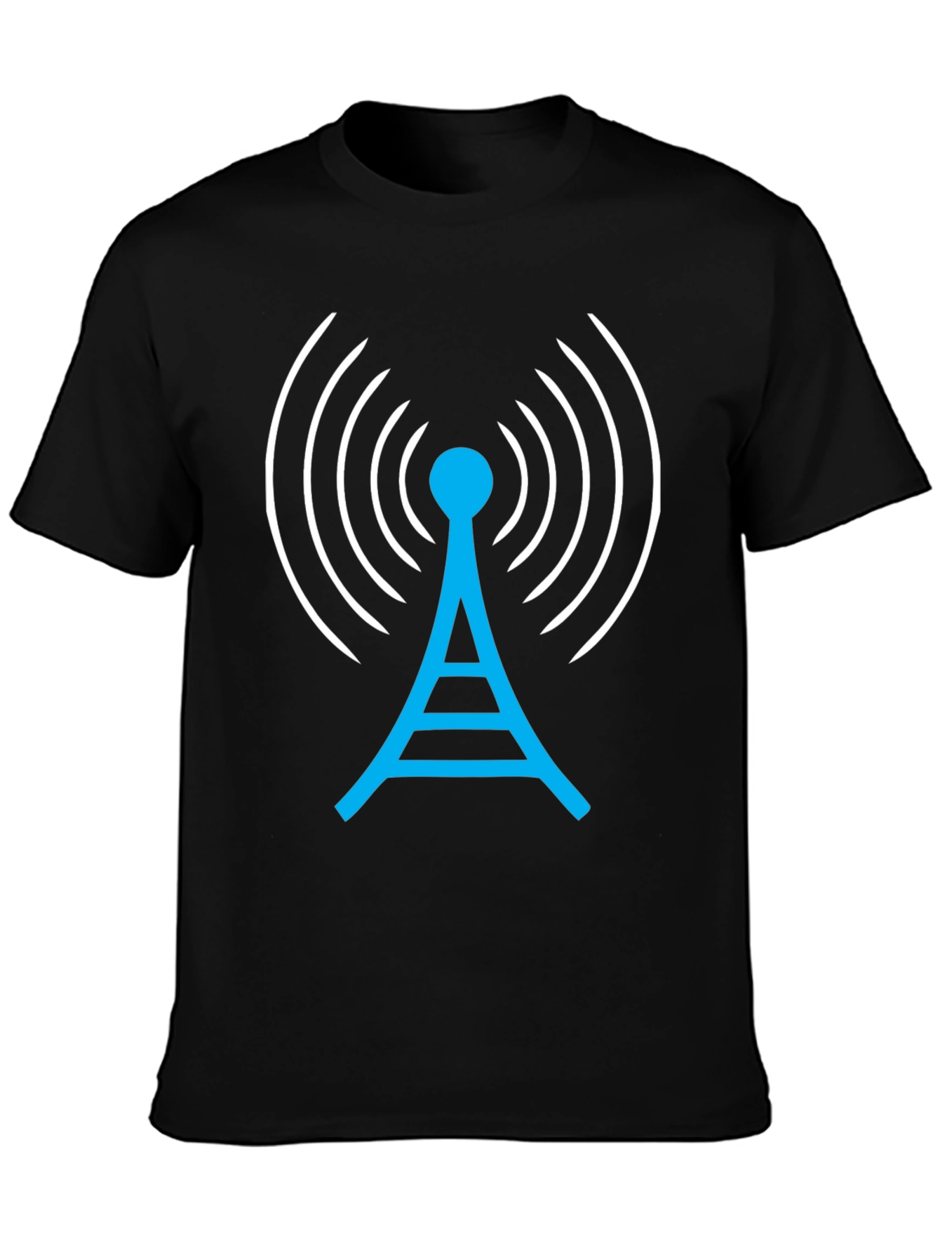 Antenna Graphic T-Shirt - Communication Signal Design