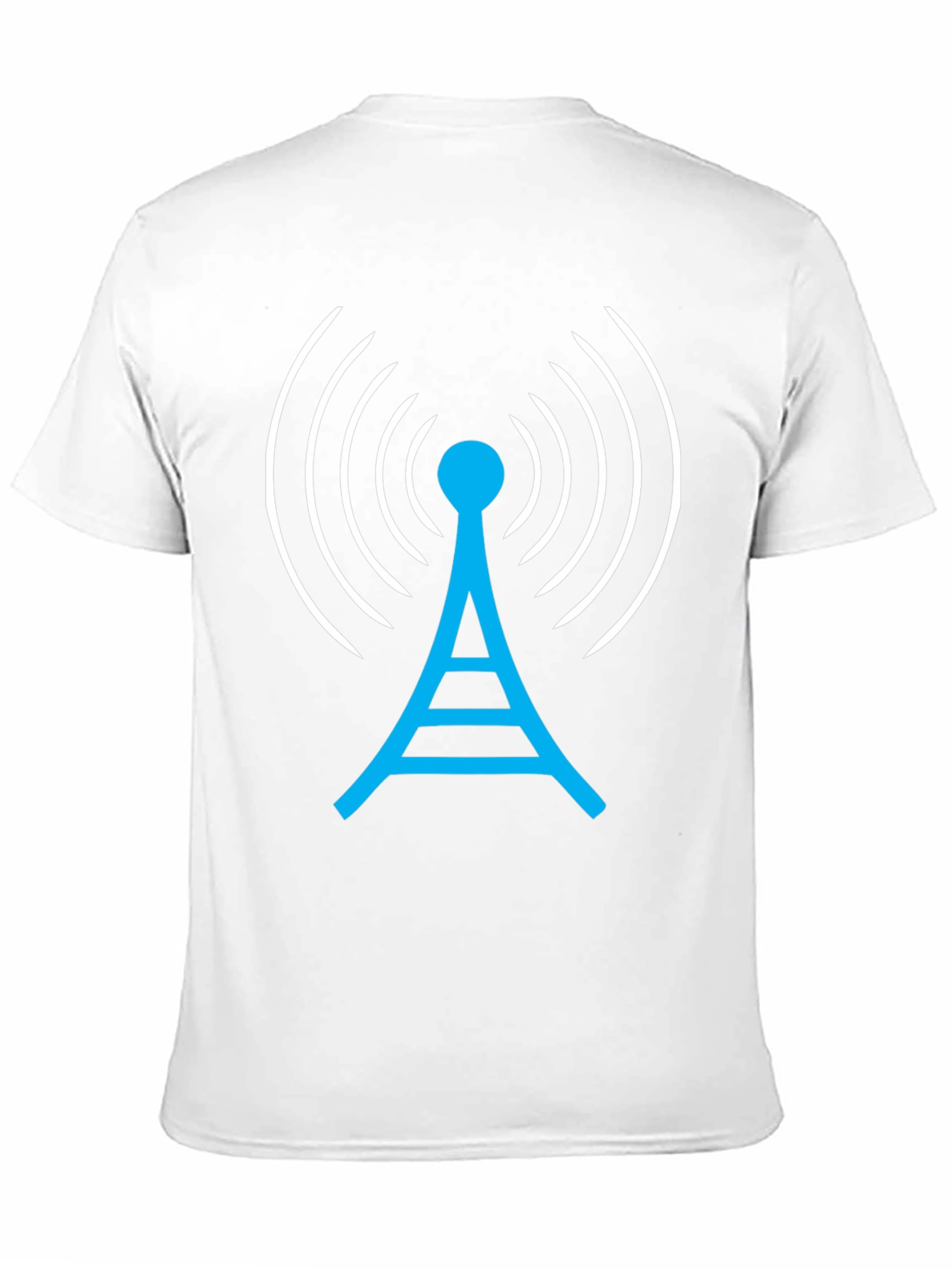 Antenna Graphic T-Shirt - Communication Signal Design