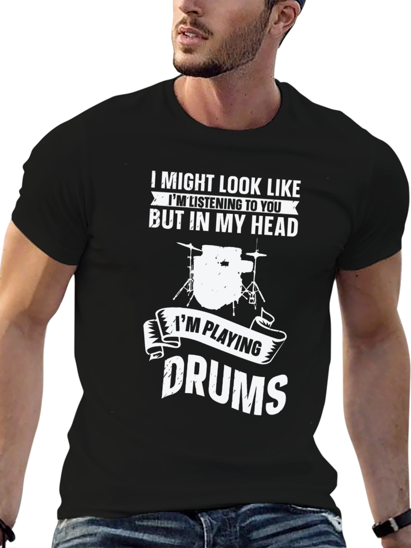 Drummer T-Shirt: Im Playing Drums in My Head