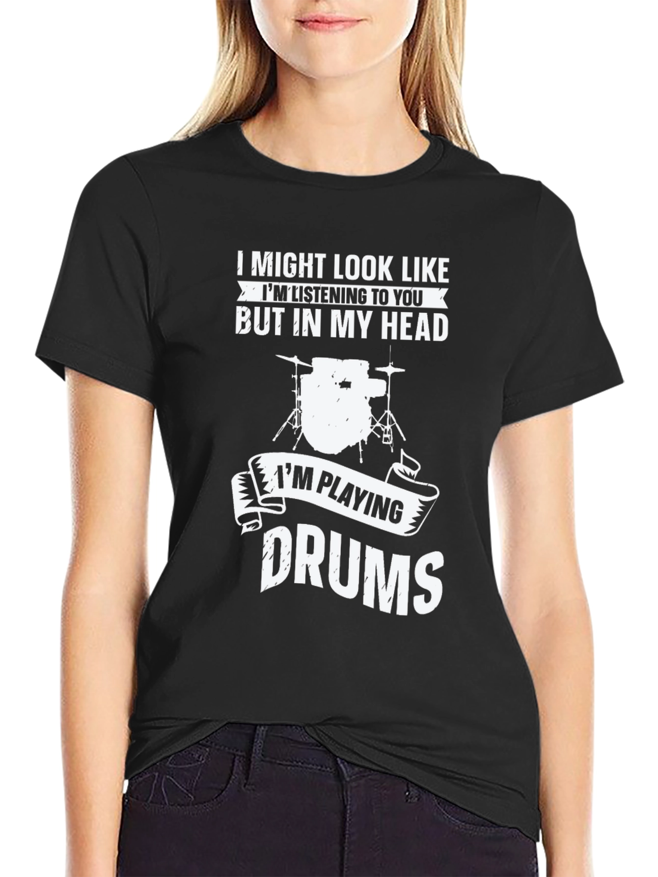 Drummer T-Shirt: Im Playing Drums in My Head