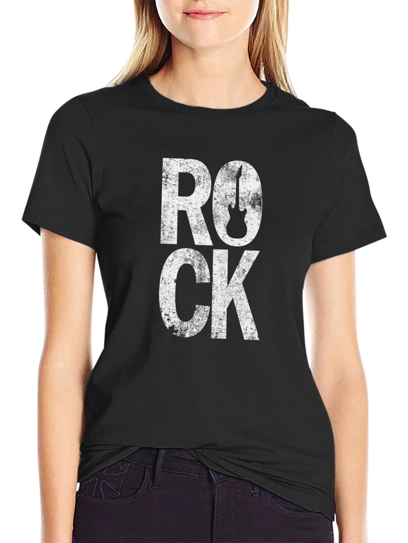 Rock Music Guitar T-Shirt - Black
