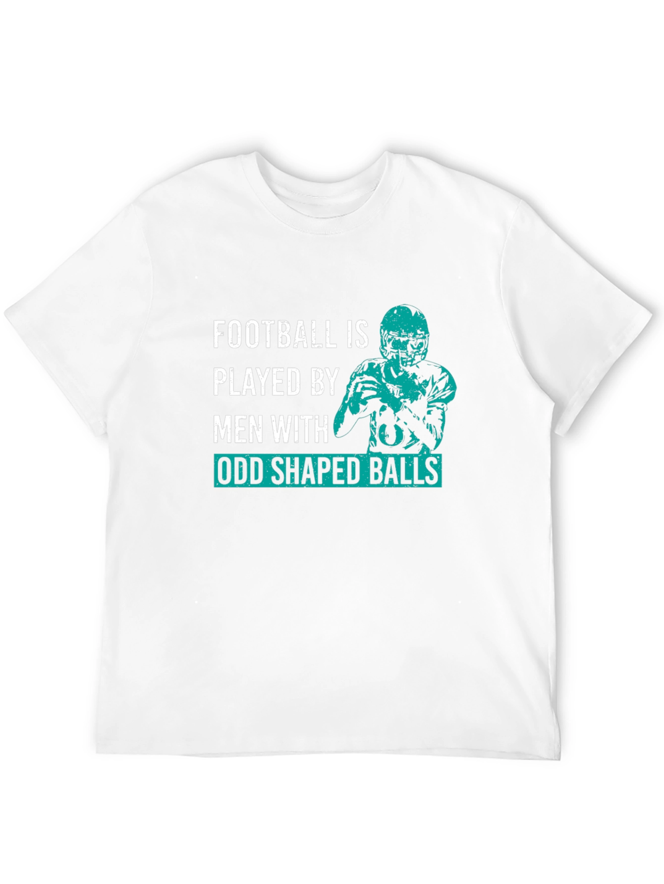 Football Odd Shaped Balls Graphic T-Shirt