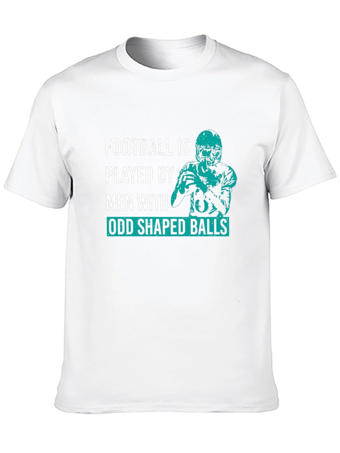 Football Odd Shaped Balls Graphic T-Shirt