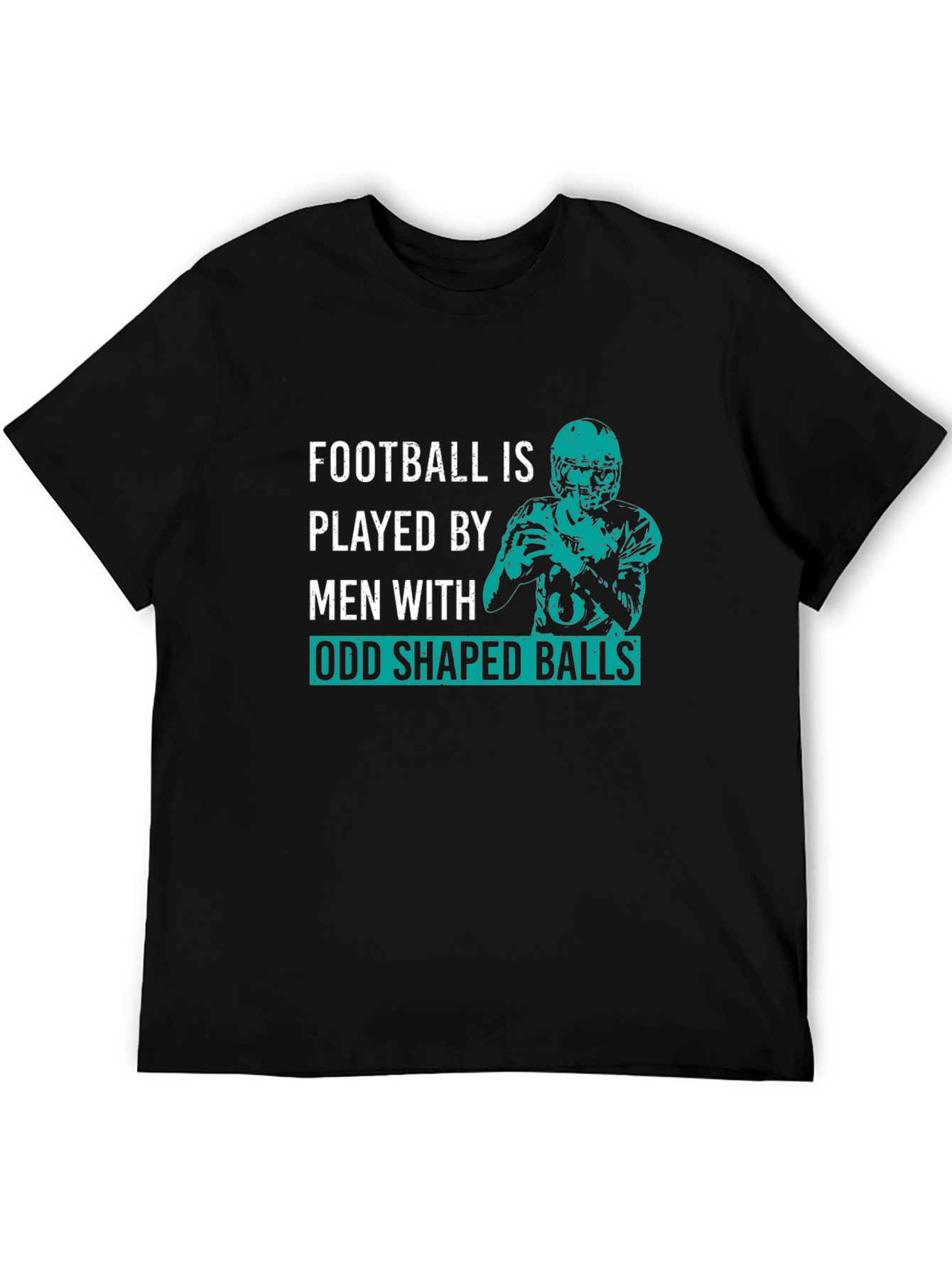 Football Odd Shaped Balls Graphic T-Shirt