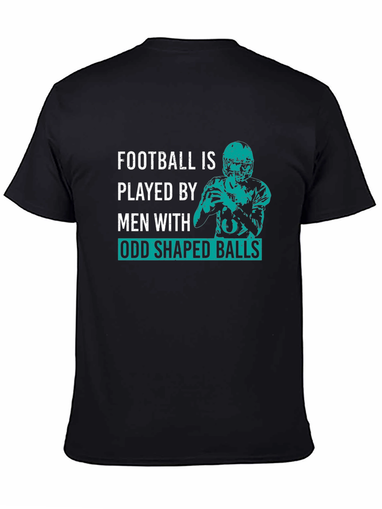 Football Odd Shaped Balls Graphic T-Shirt