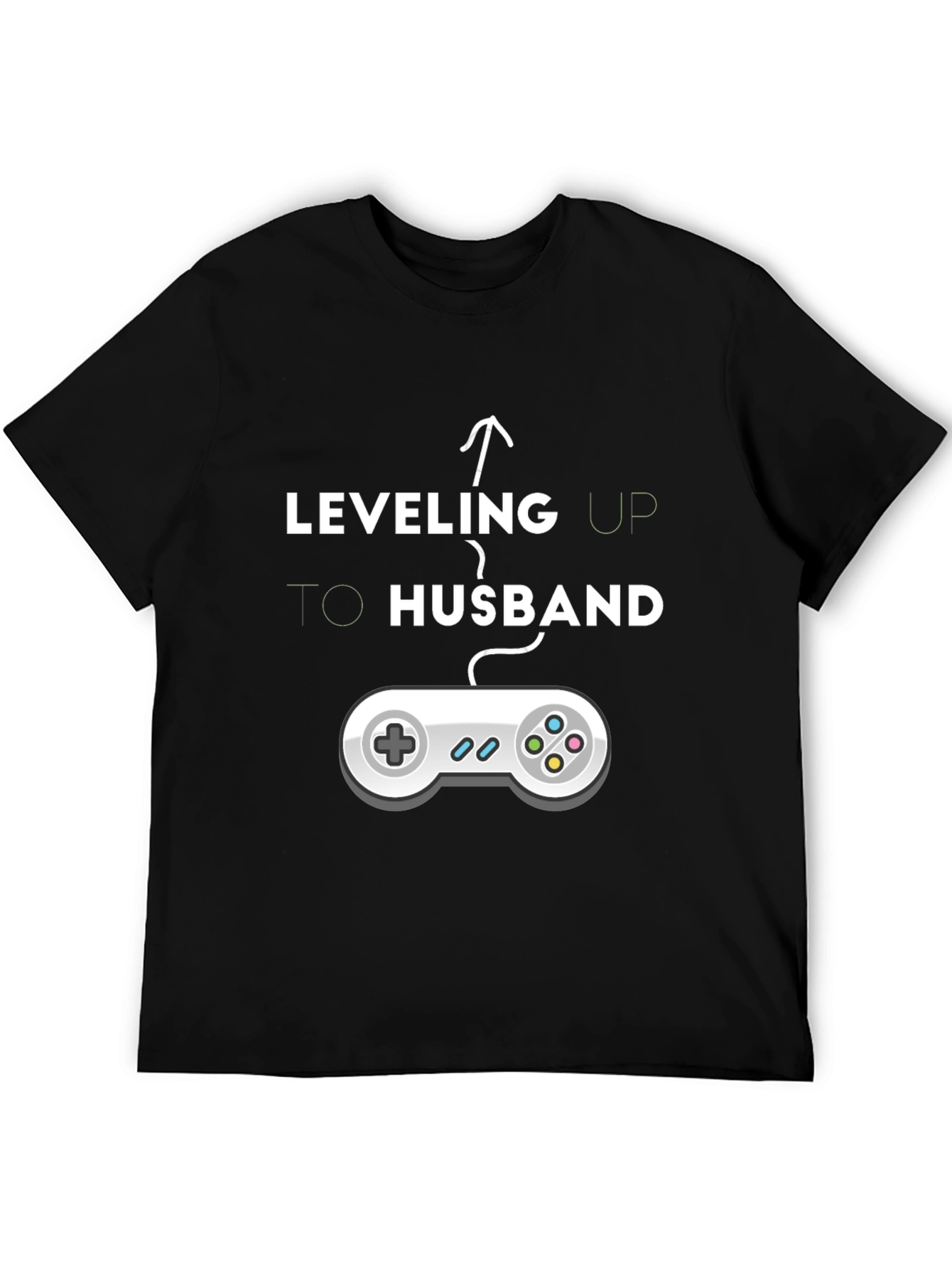 Leveling Up to Husband T-Shirt - Gamer Groom Tee