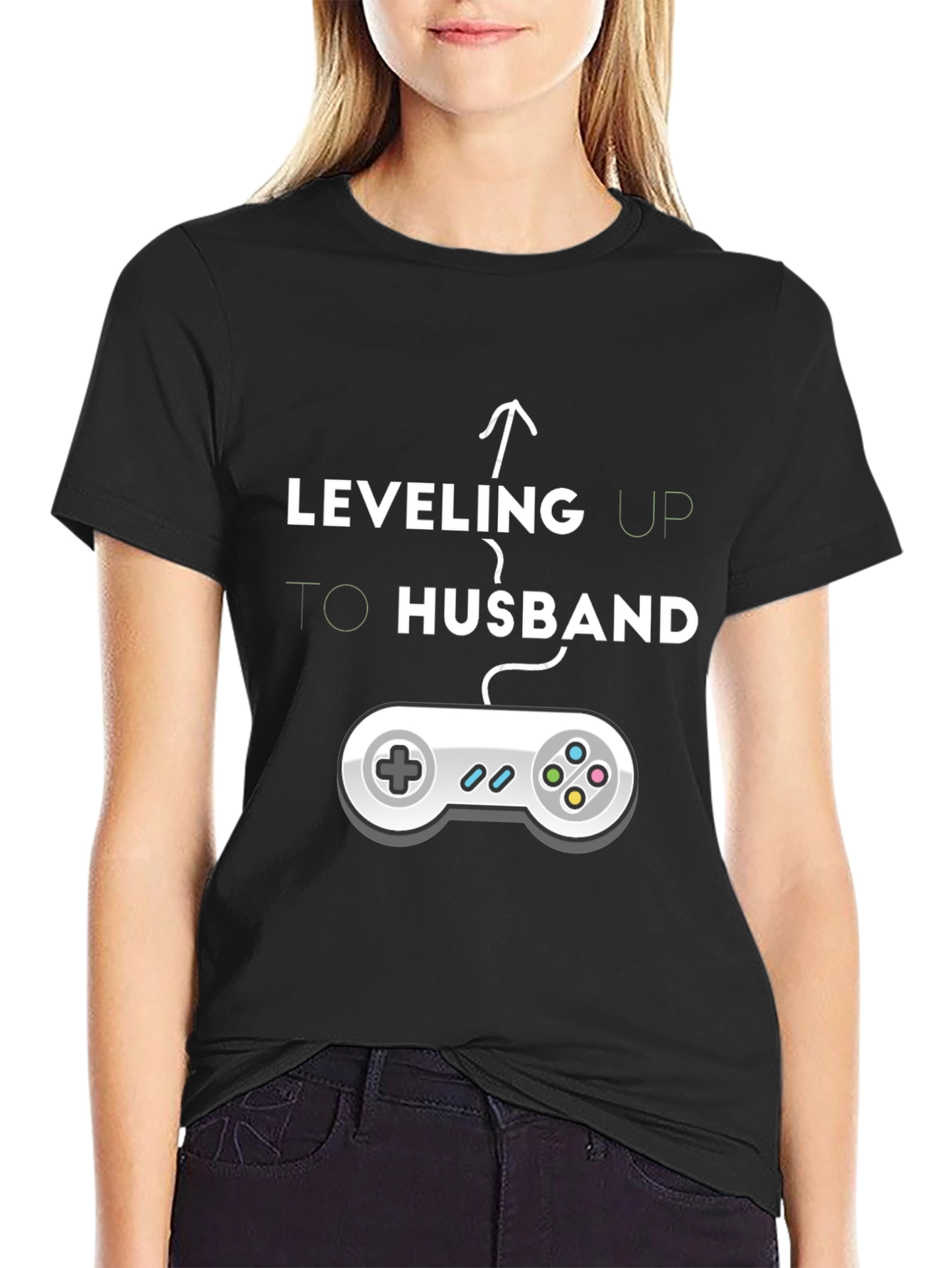 Leveling Up to Husband T-Shirt - Gamer Groom Tee