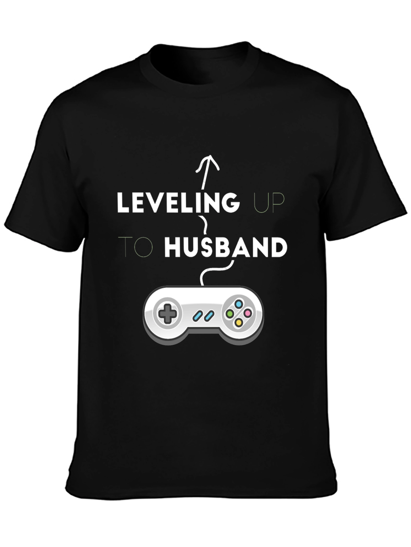Leveling Up to Husband T-Shirt - Gamer Groom Tee