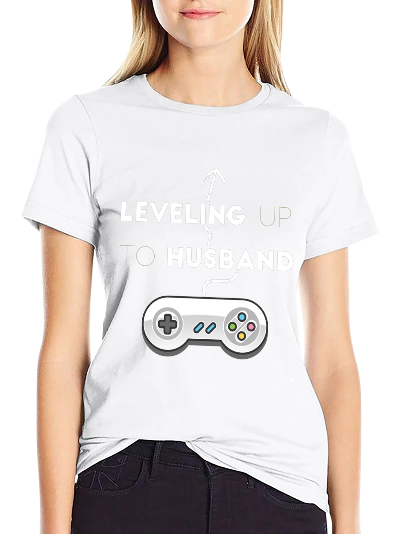 Leveling Up to Husband T-Shirt - Gamer Groom Tee