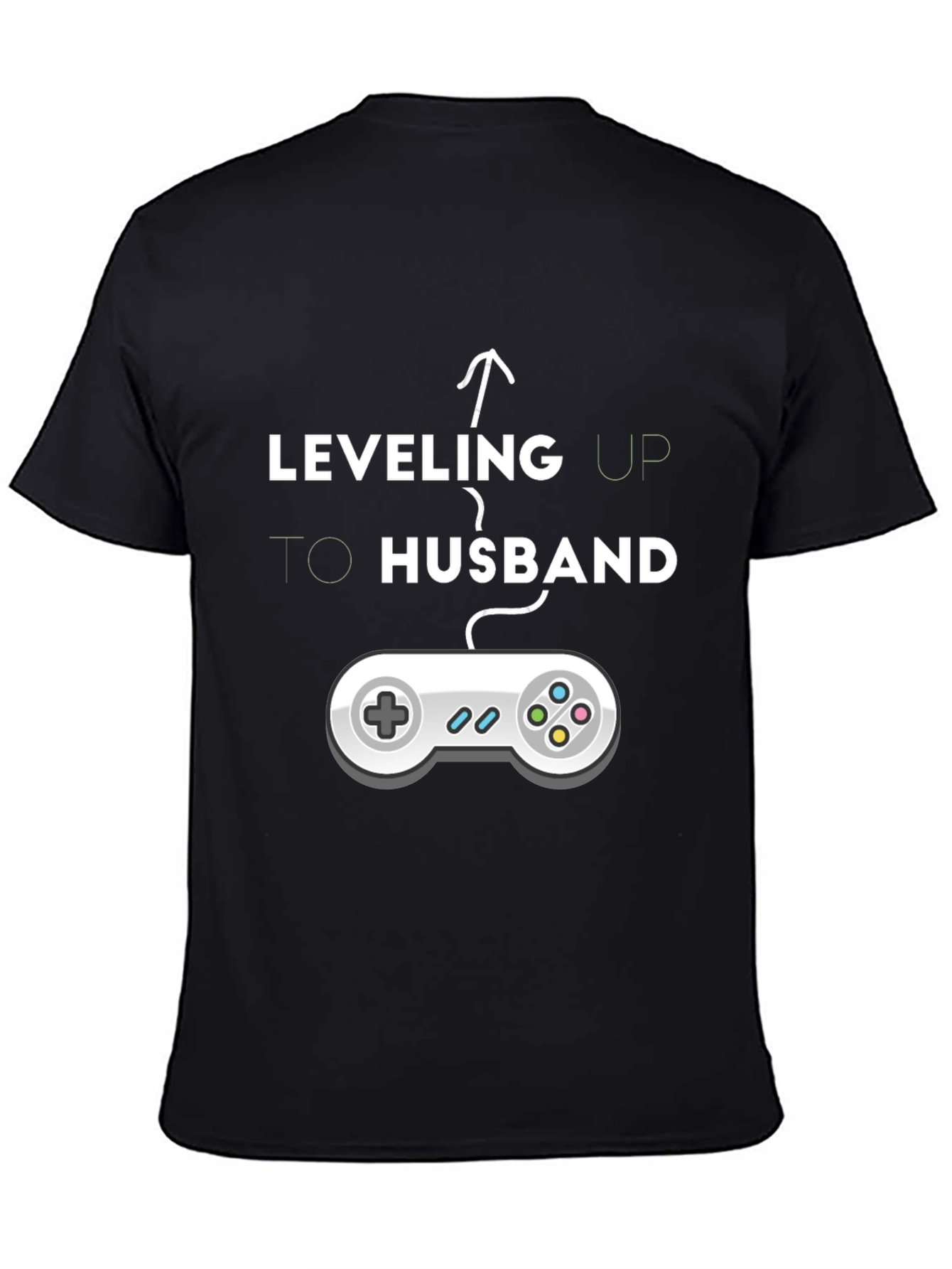 Leveling Up to Husband T-Shirt - Gamer Groom Tee