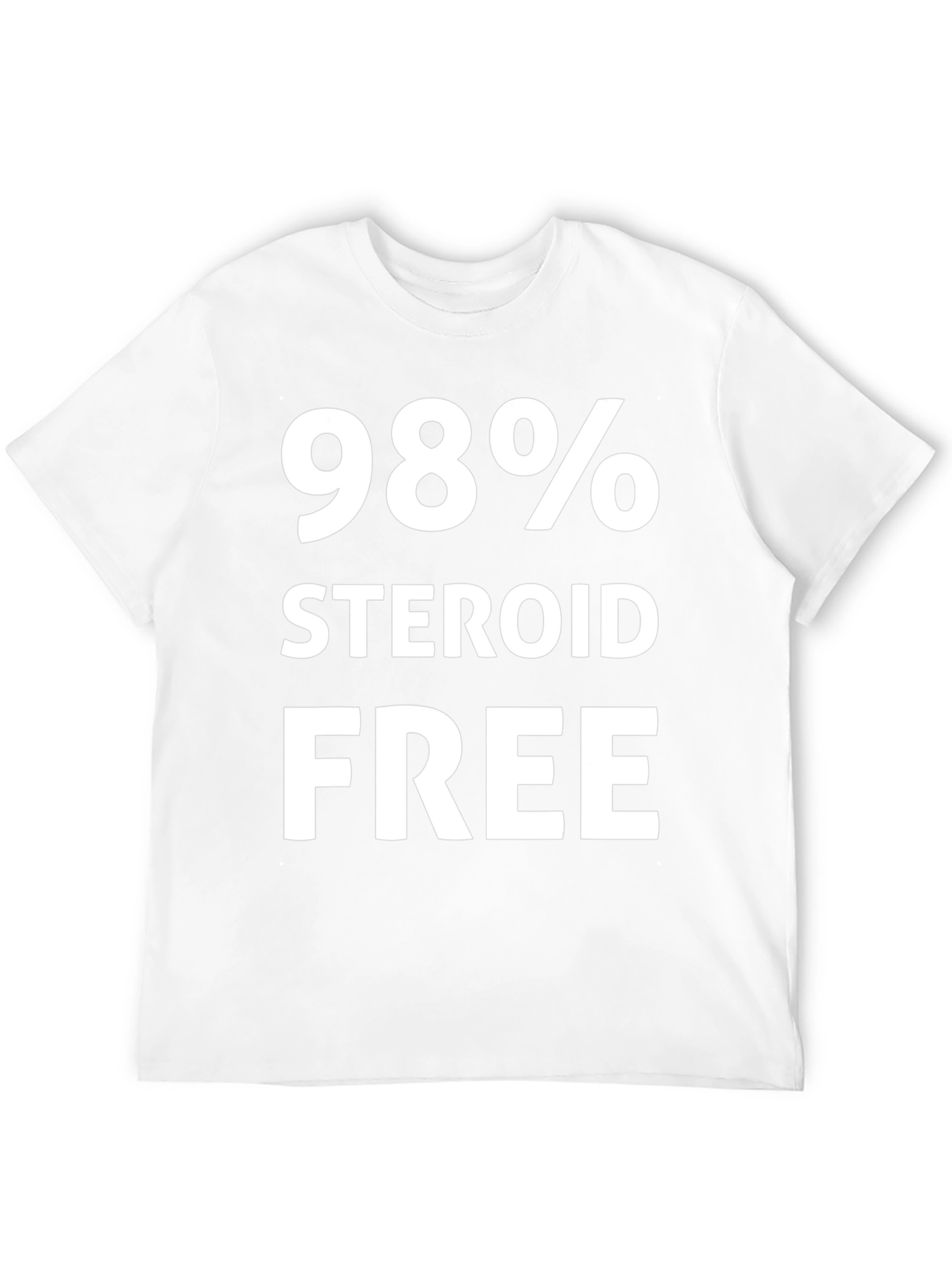 98% Steroid Free Black Graphic Tee