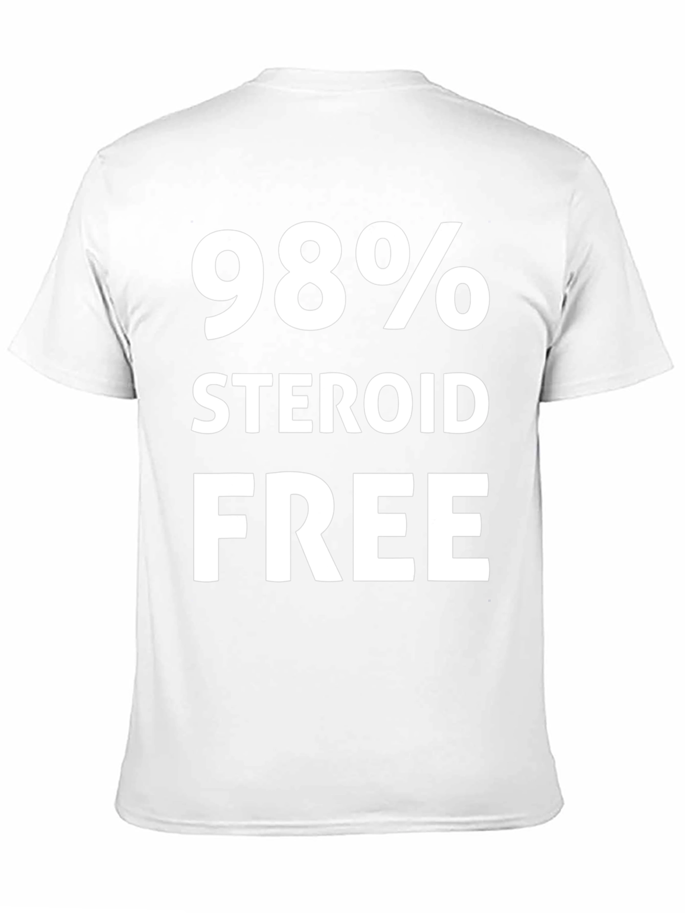 98% Steroid Free Black Graphic Tee