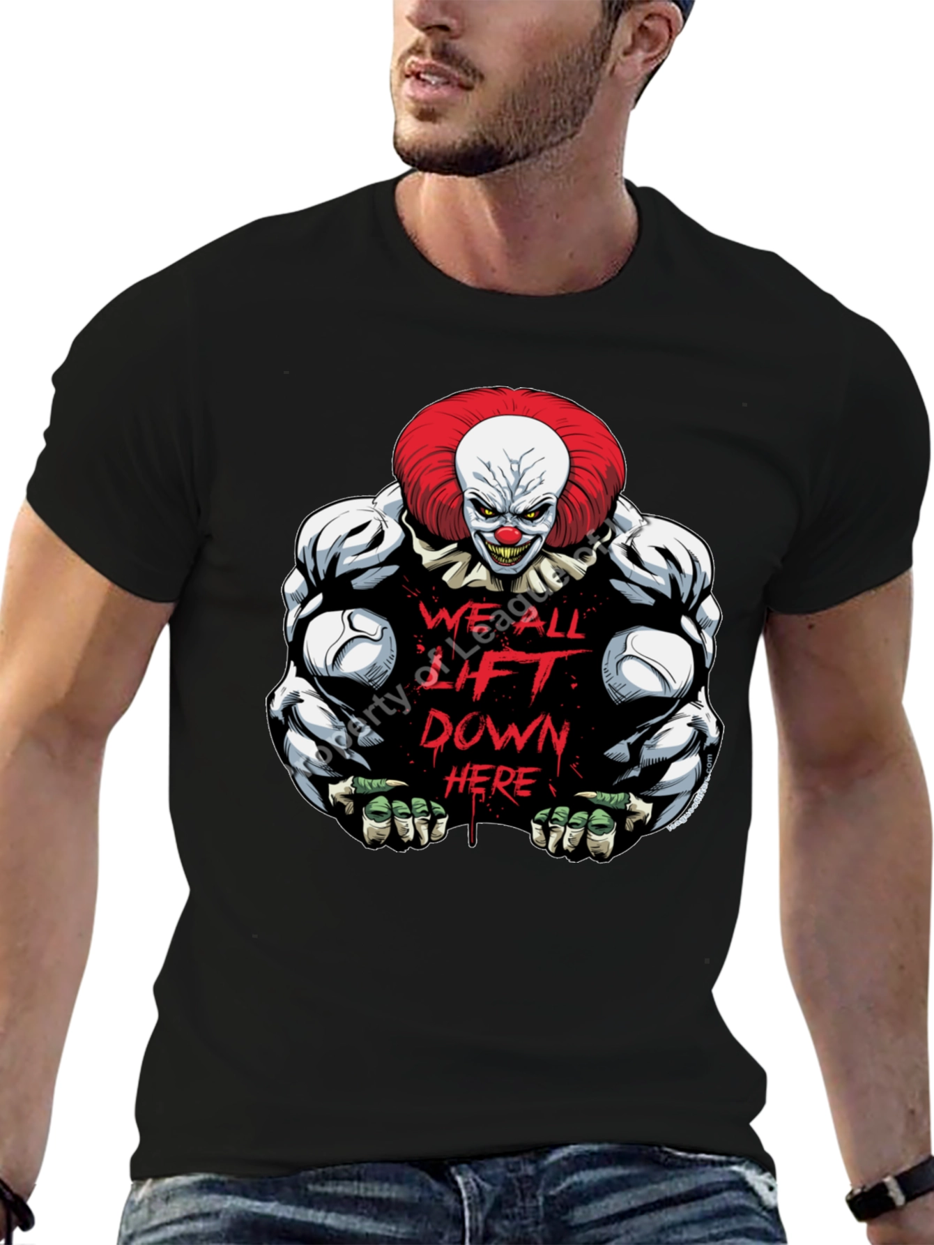 Clown Pennywise Graphic T-Shirt - Lift Down Here
