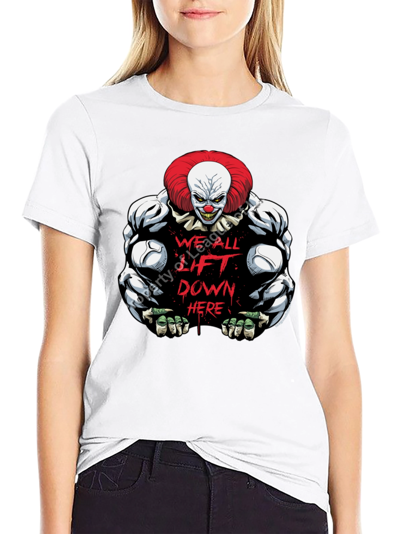 Clown Pennywise Graphic T-Shirt - Lift Down Here