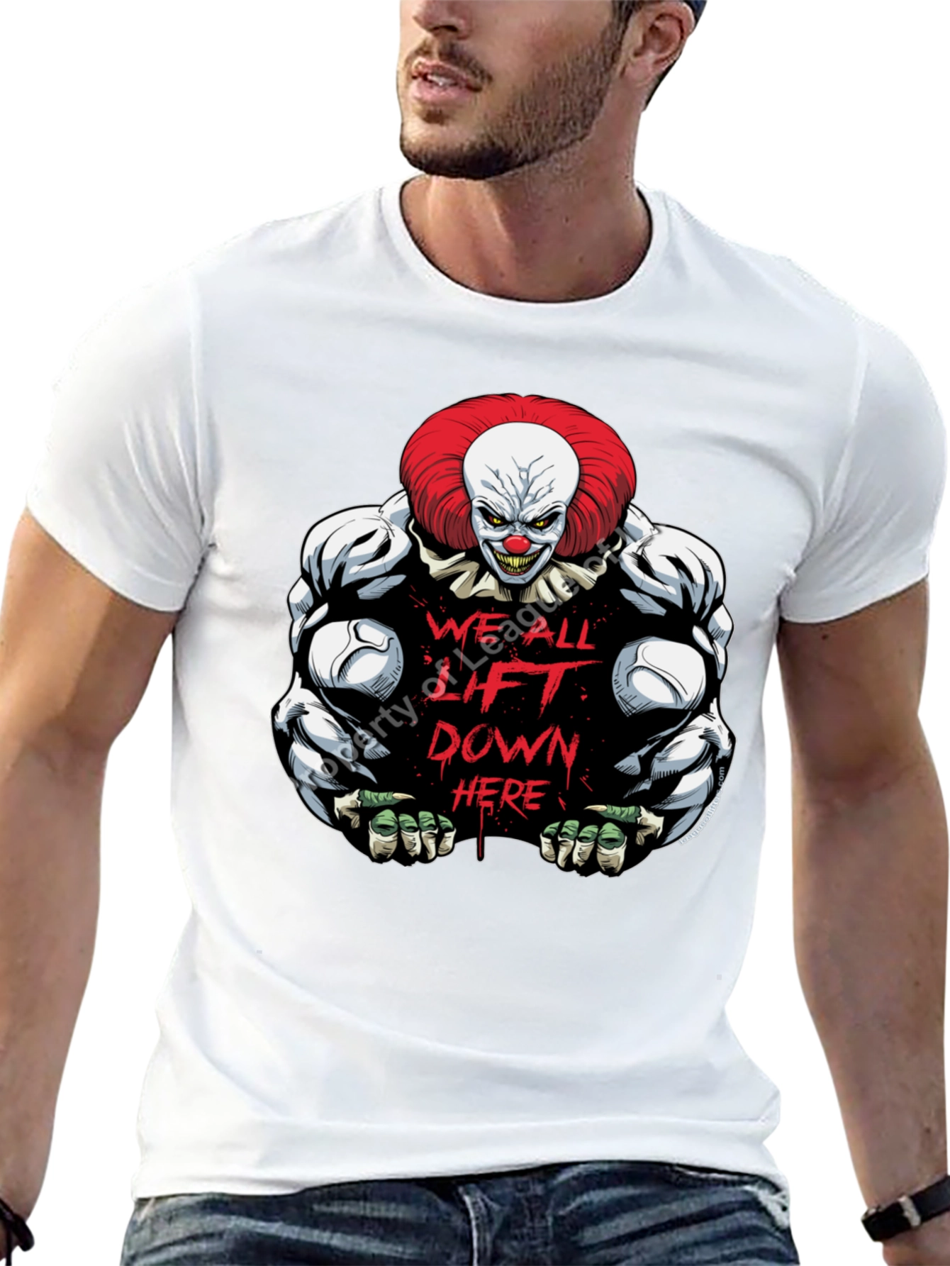 Clown Pennywise Graphic T-Shirt - Lift Down Here