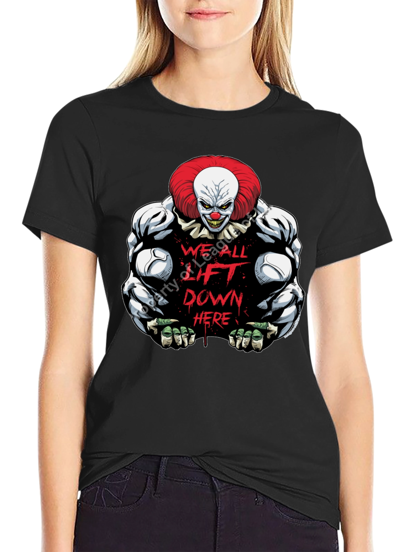 Clown Pennywise Graphic T-Shirt - Lift Down Here