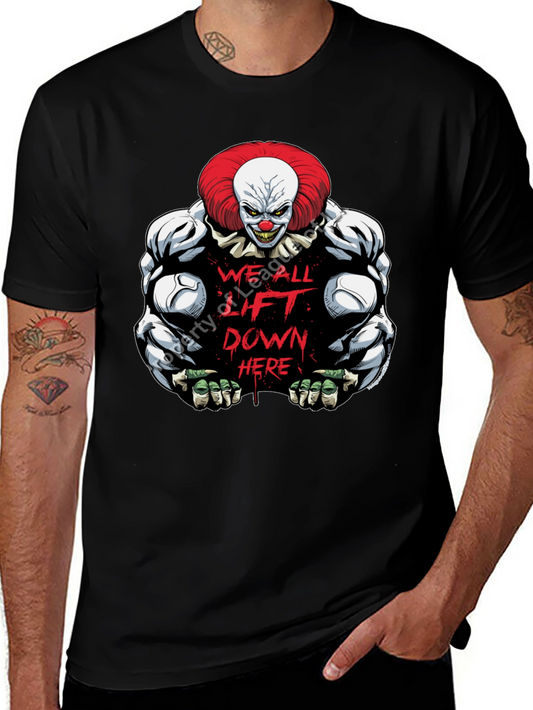 Clown Pennywise Graphic T-Shirt - Lift Down Here