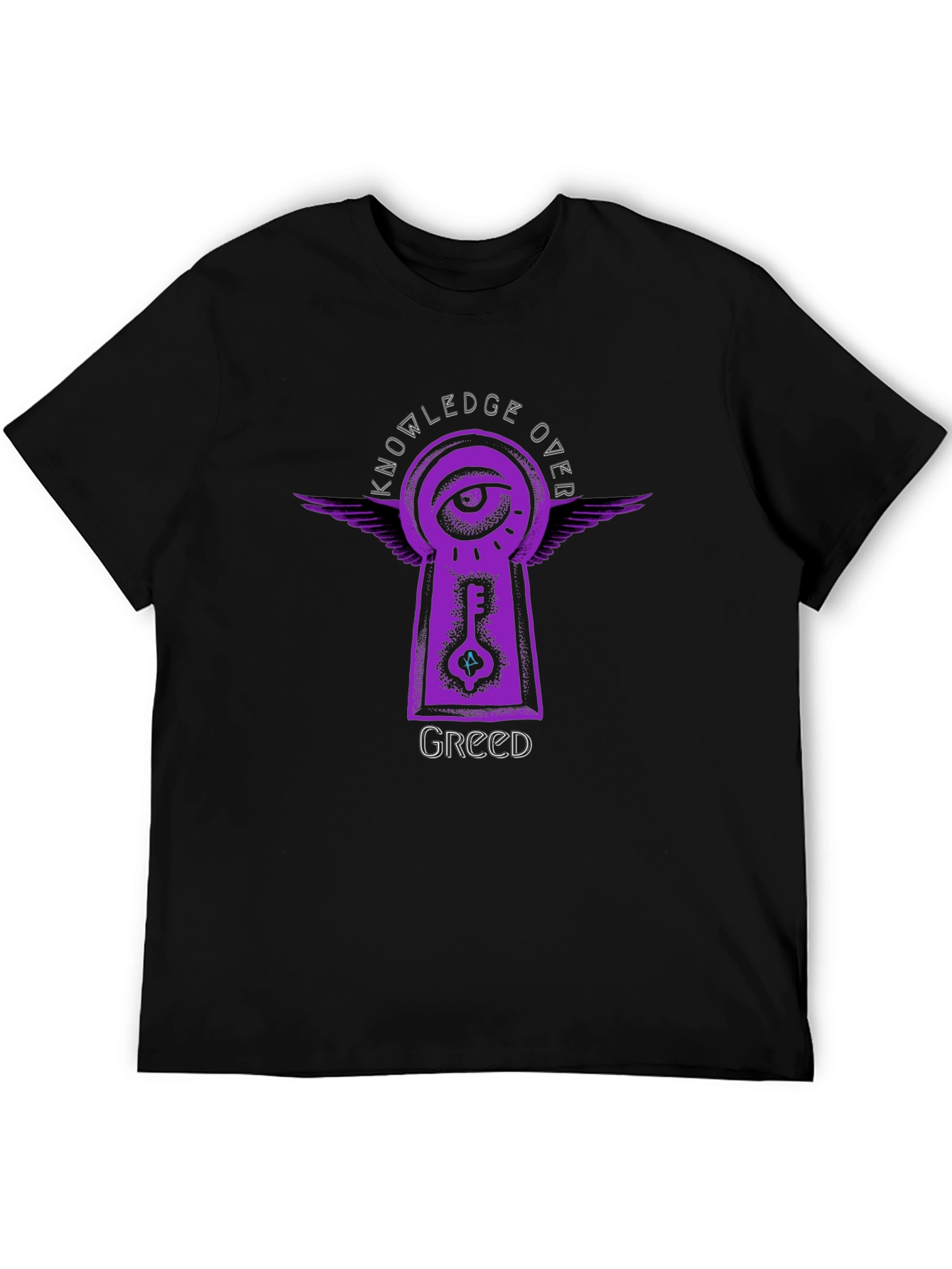 Knowledge Over Greed Graphic Tee - Unisex Black T-Shirt