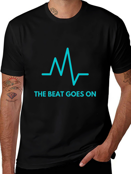 The Beat Goes On Black Graphic Tee