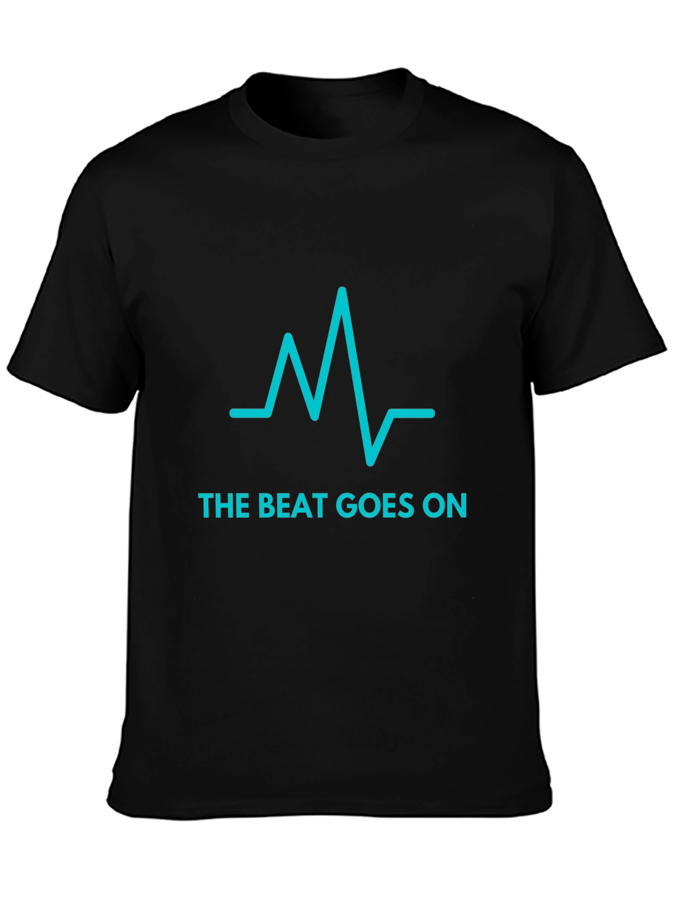 The Beat Goes On Black Graphic Tee