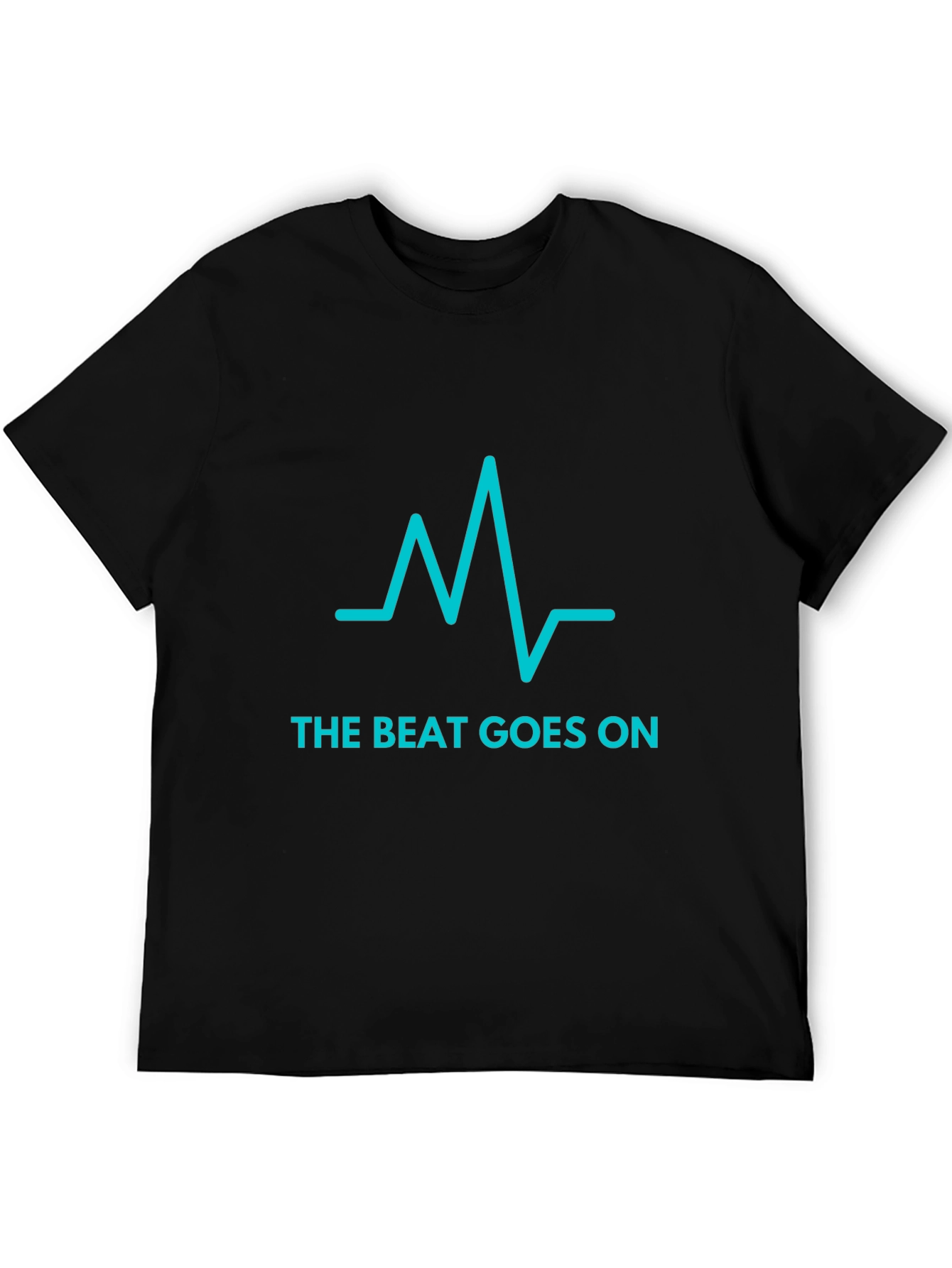 The Beat Goes On Black Graphic Tee