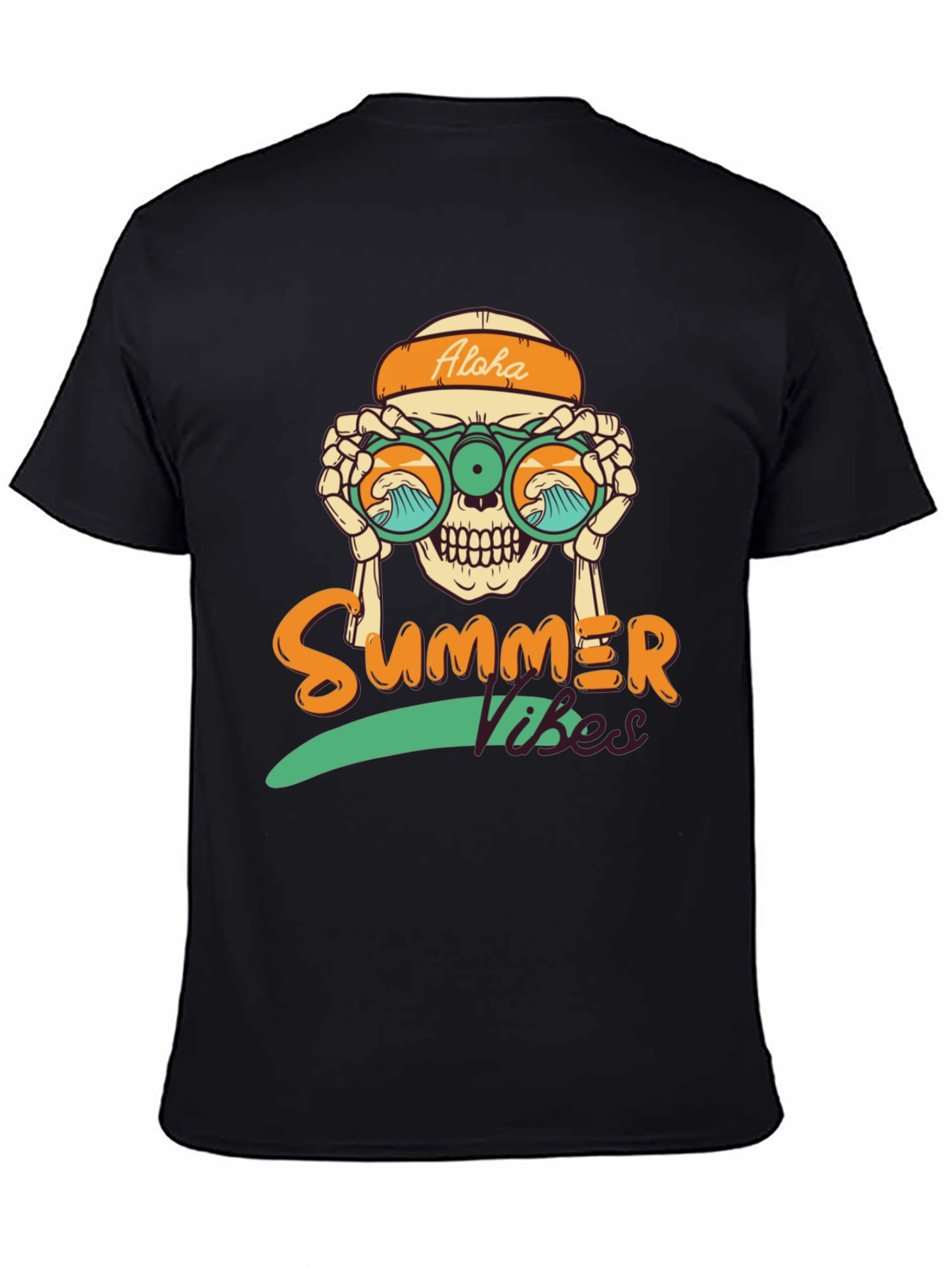 Aloha Summer Vibes Skeleton T-Shirt