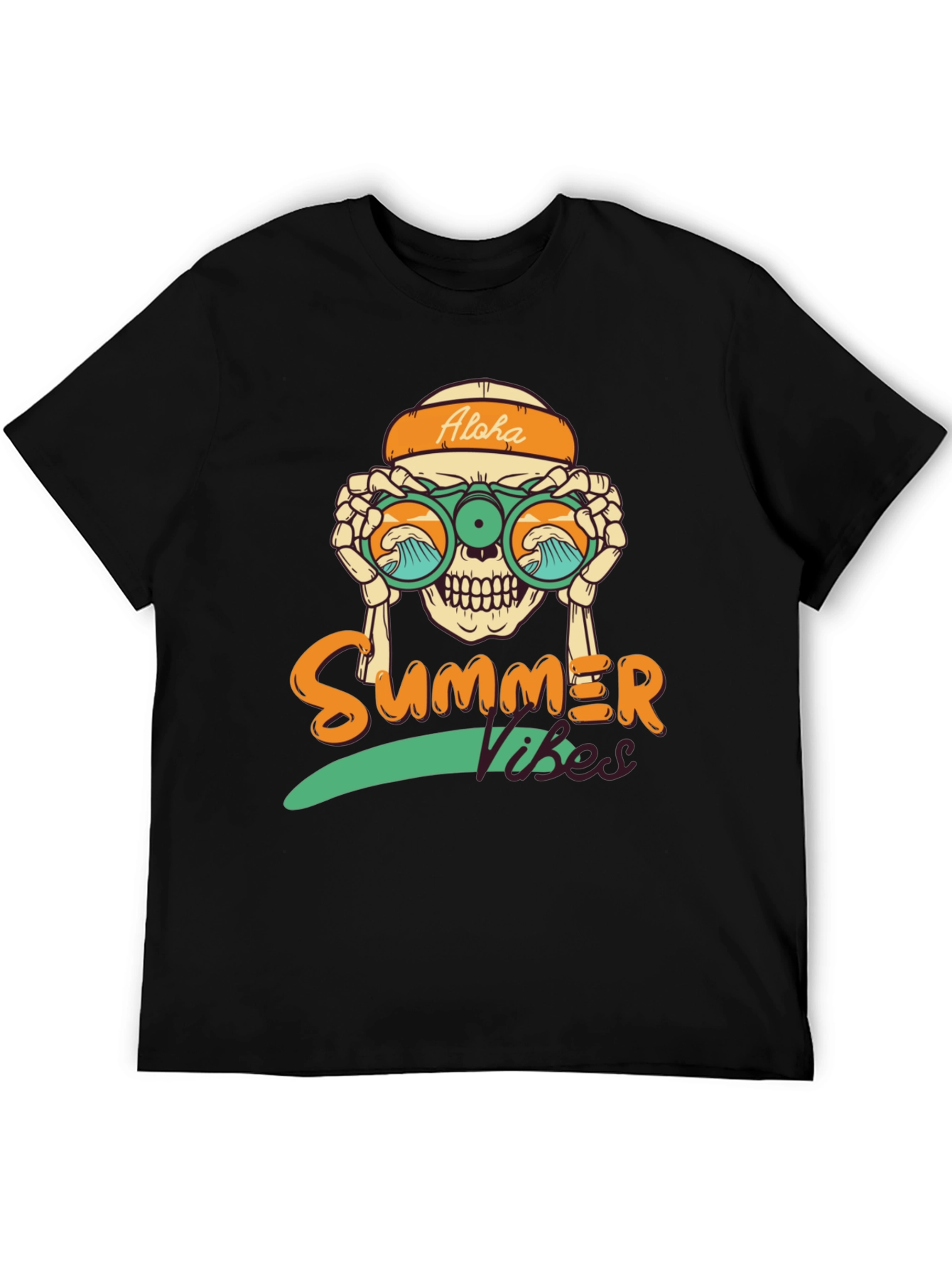 Aloha Summer Vibes Skeleton T-Shirt
