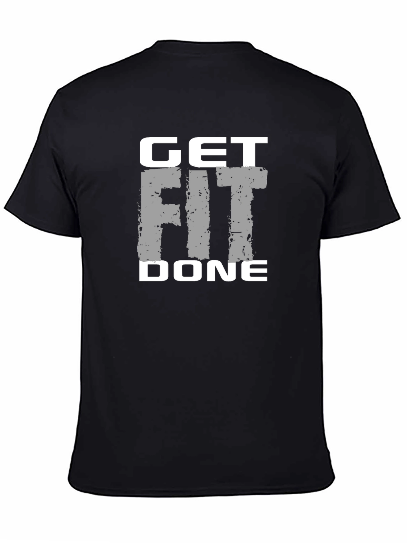 Get Fit Done T-Shirt - Mens Black Fitness Tee