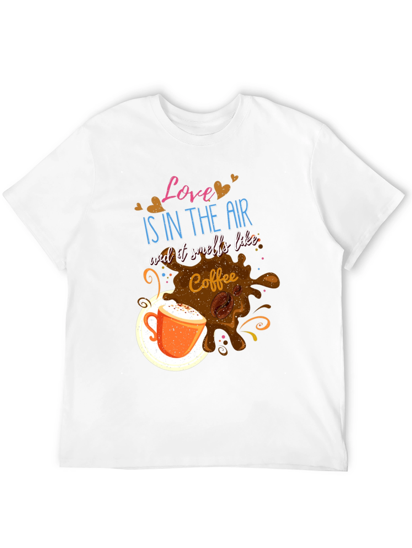 Love Is In The Air Coffee Graphic T-Shirt