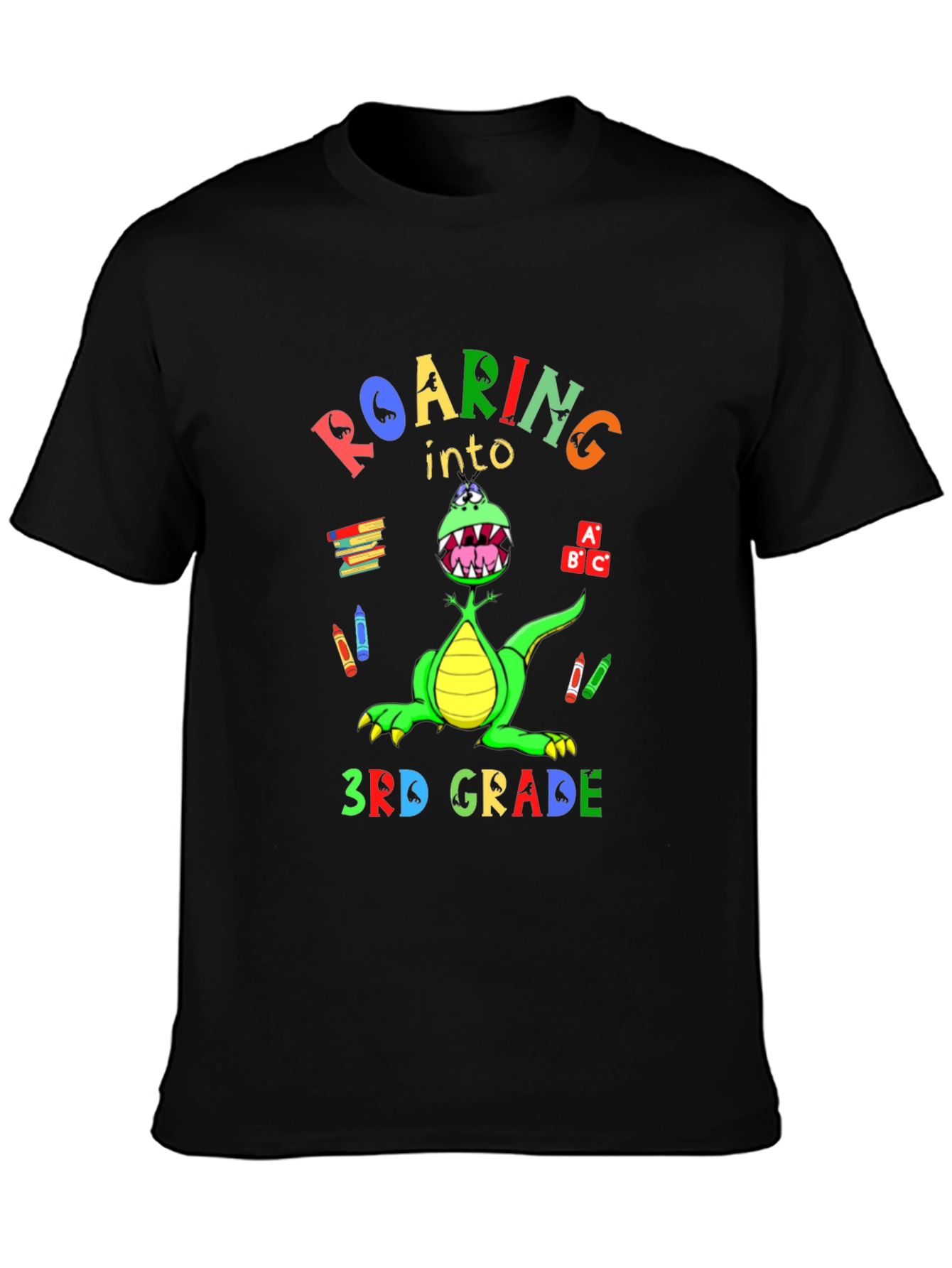 Roaring Into 3rd Grade Kids T-Shirt