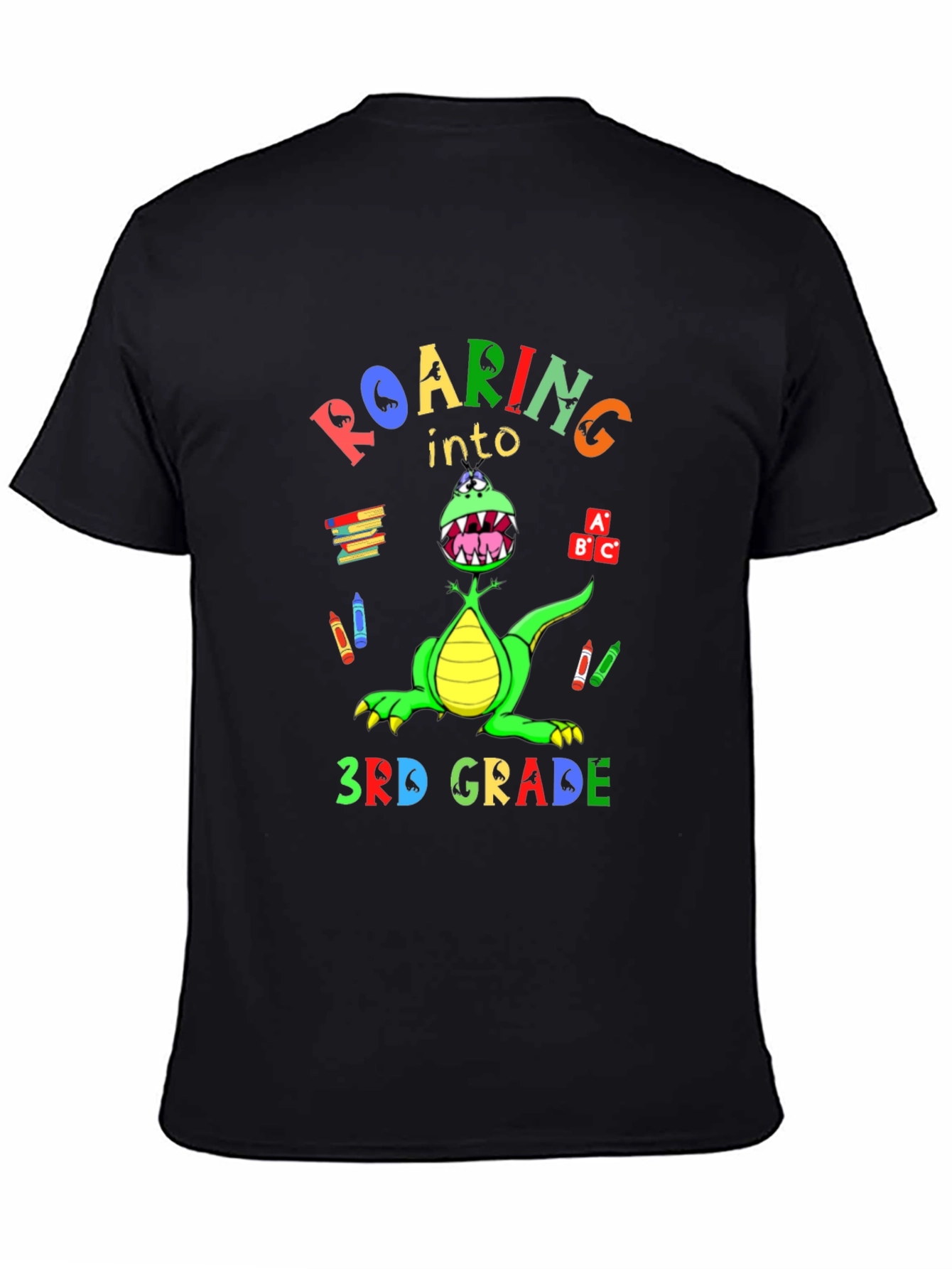 Roaring Into 3rd Grade Kids T-Shirt