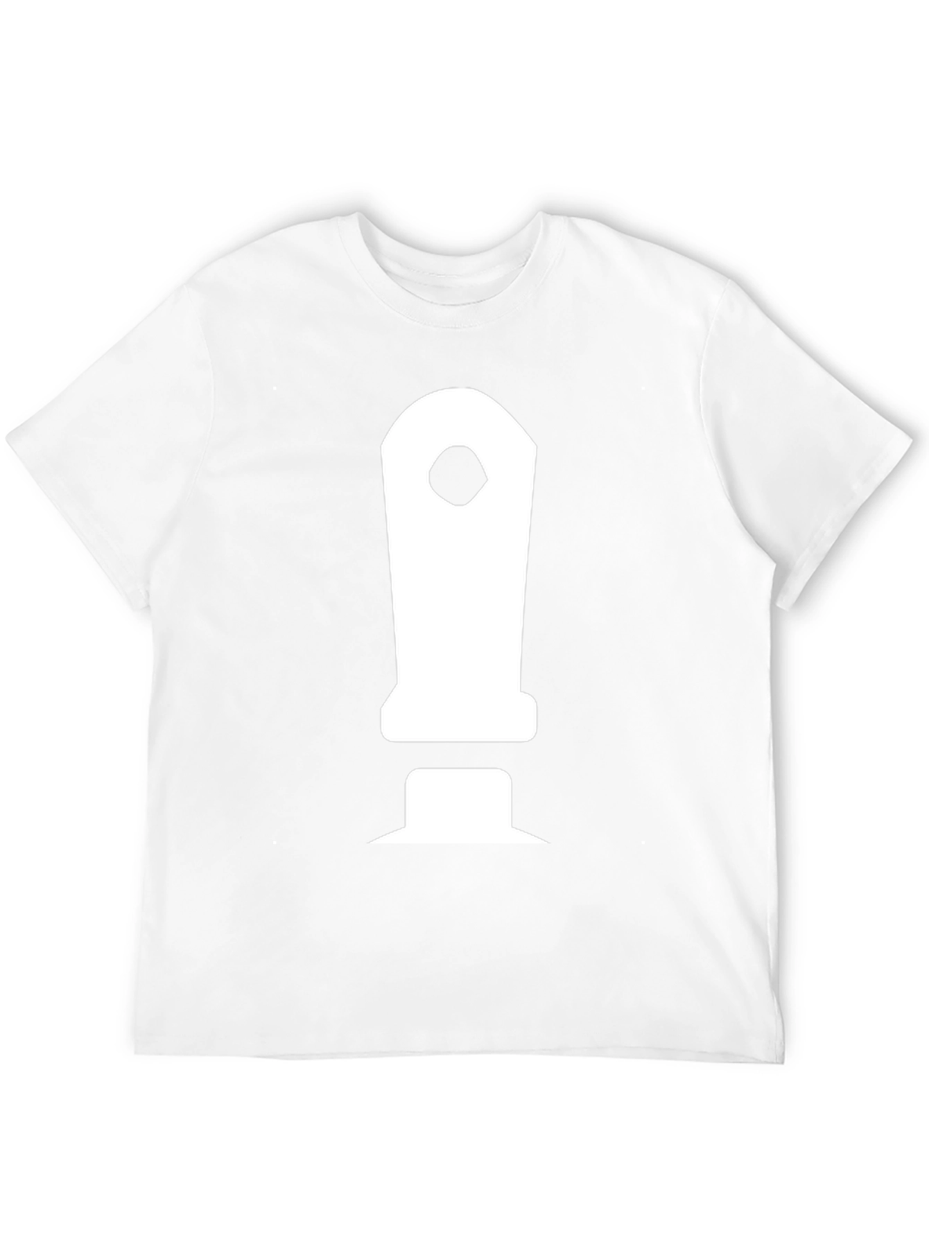 Mens Black T-Shirt with White Controller Graphic