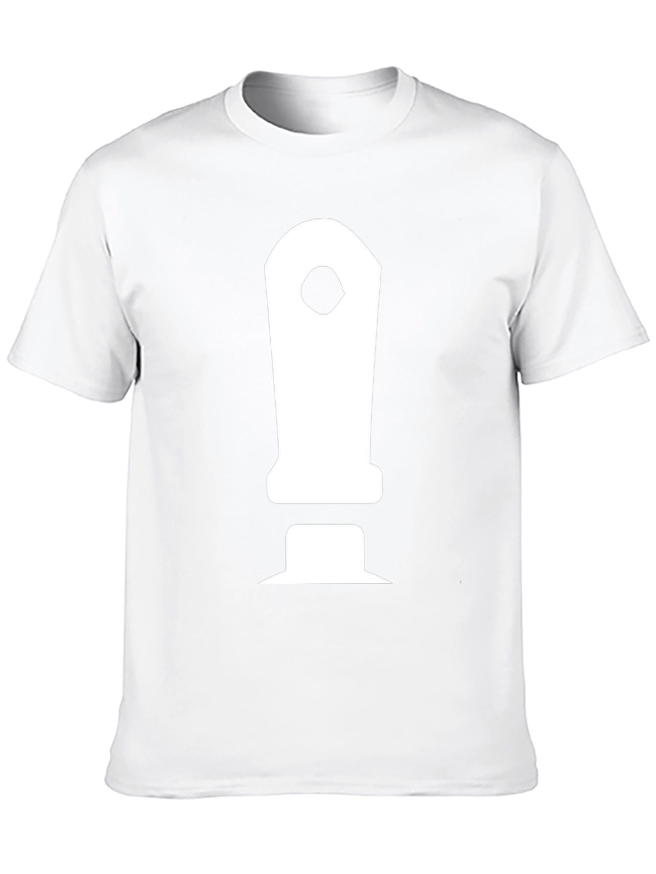 Mens Black T-Shirt with White Controller Graphic