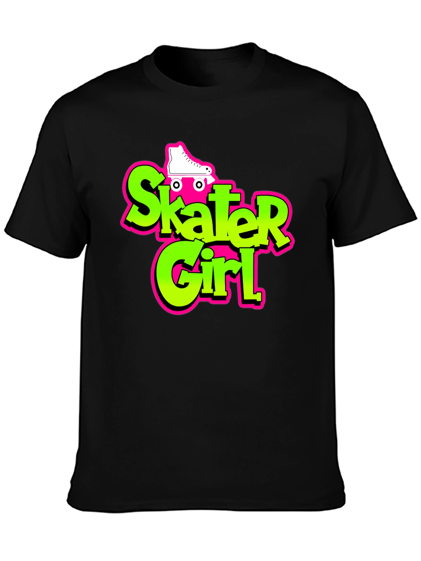 Skater Girl Graphic Tee - Retro Style
