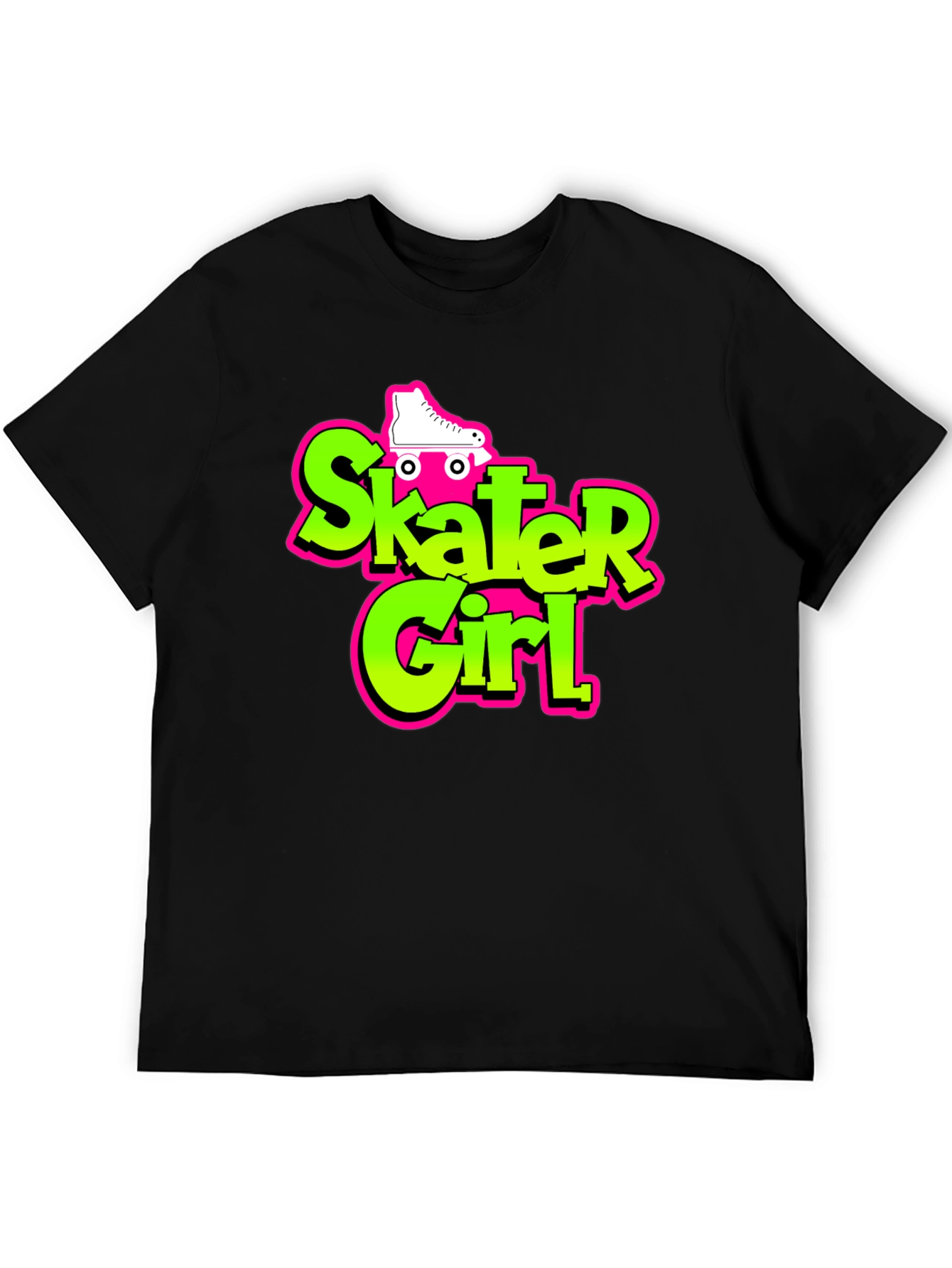 Skater Girl Graphic Tee - Retro Style
