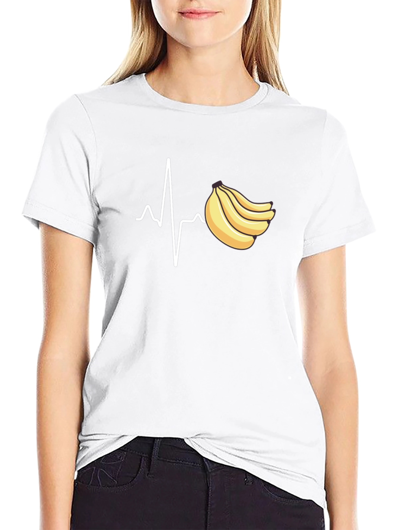 Banana Heartbeat Graphic Tee - Unisex
